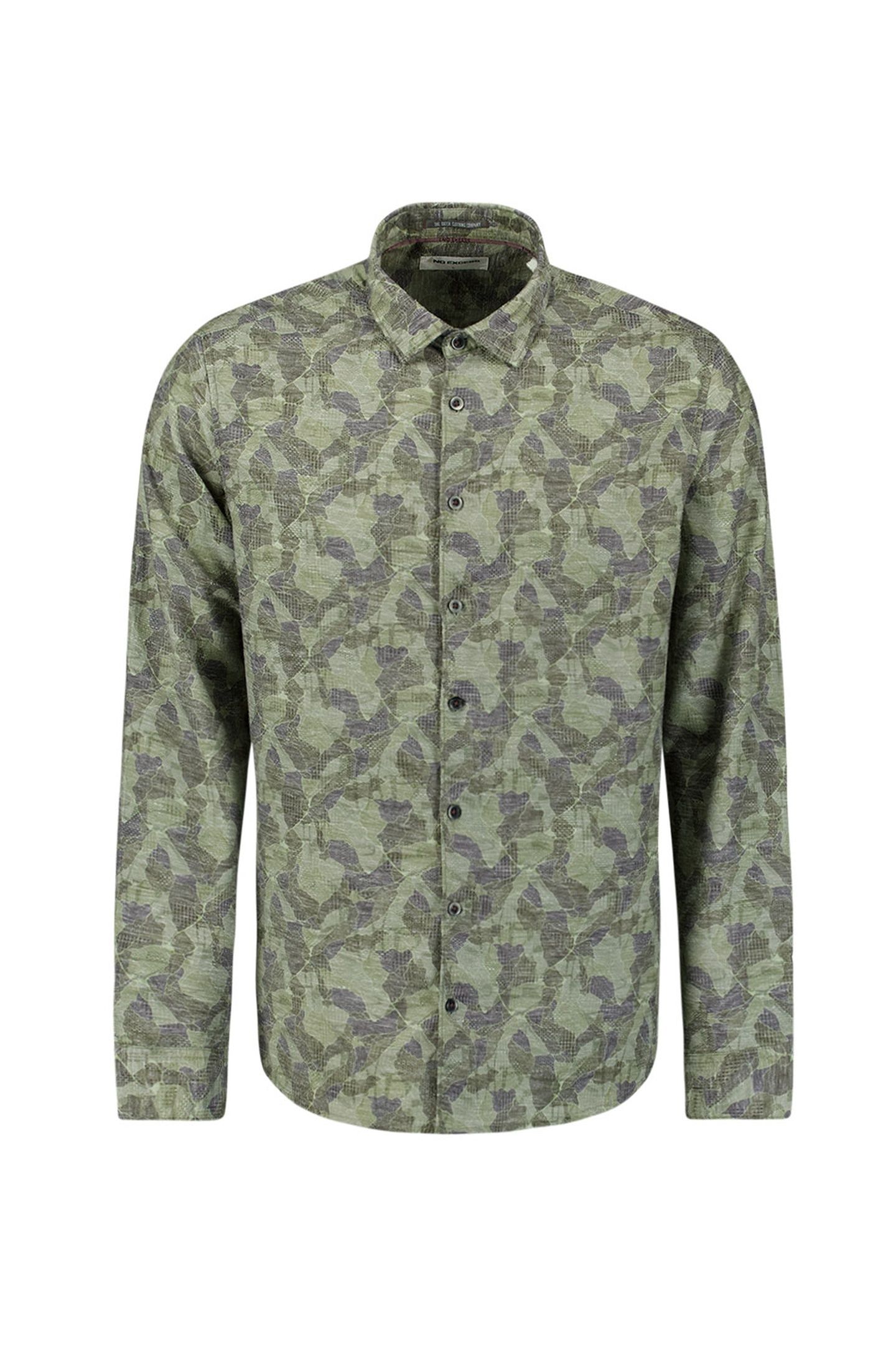 SHIRT ALLOVER PRINTED JACQUARD DARK GREEN 5