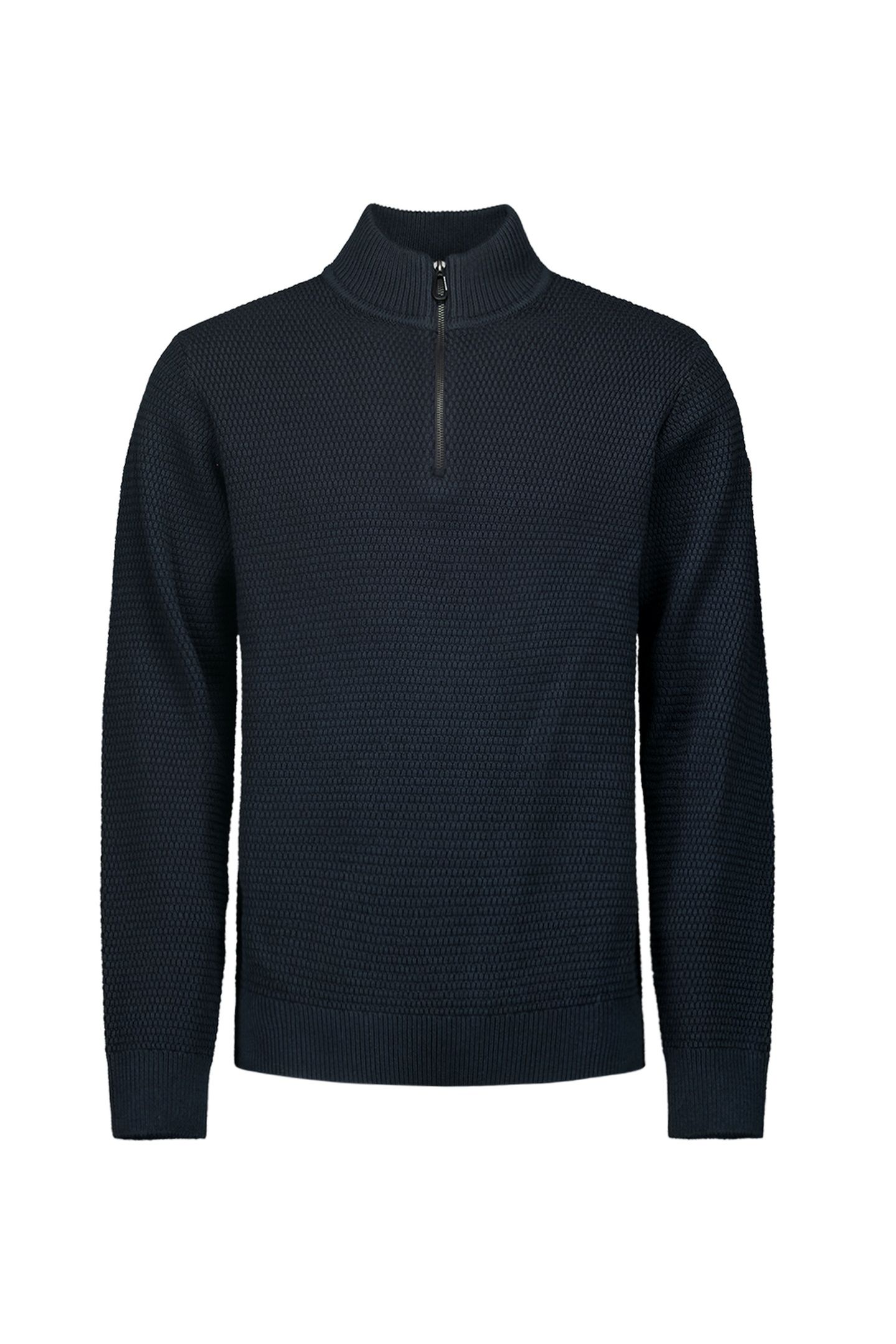 PULLOVER HALF ZIPPER 2 COLOURED MELANGE NIGHT 5
