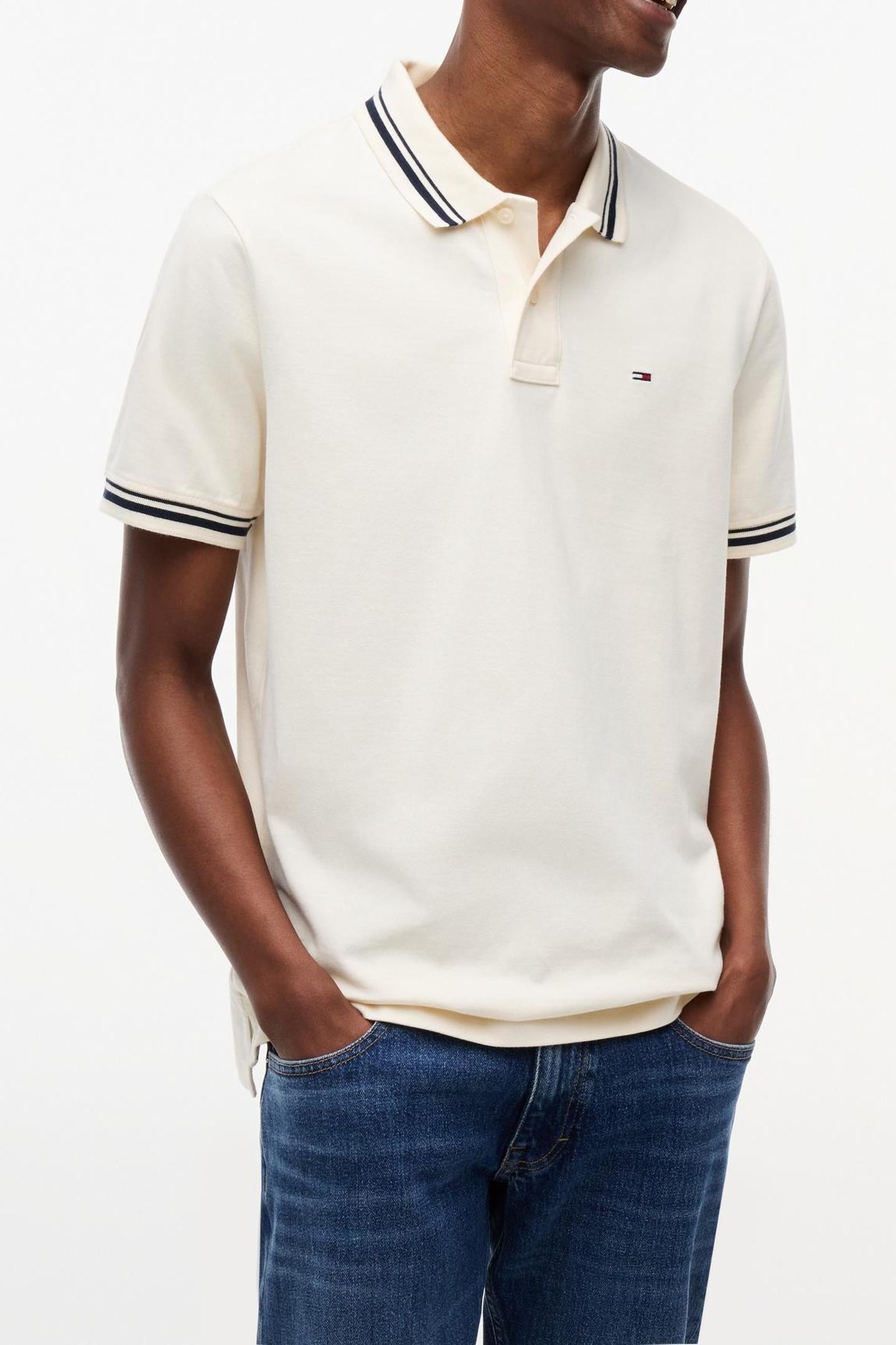 REGULAR TIPPED POLO CREAM 1
