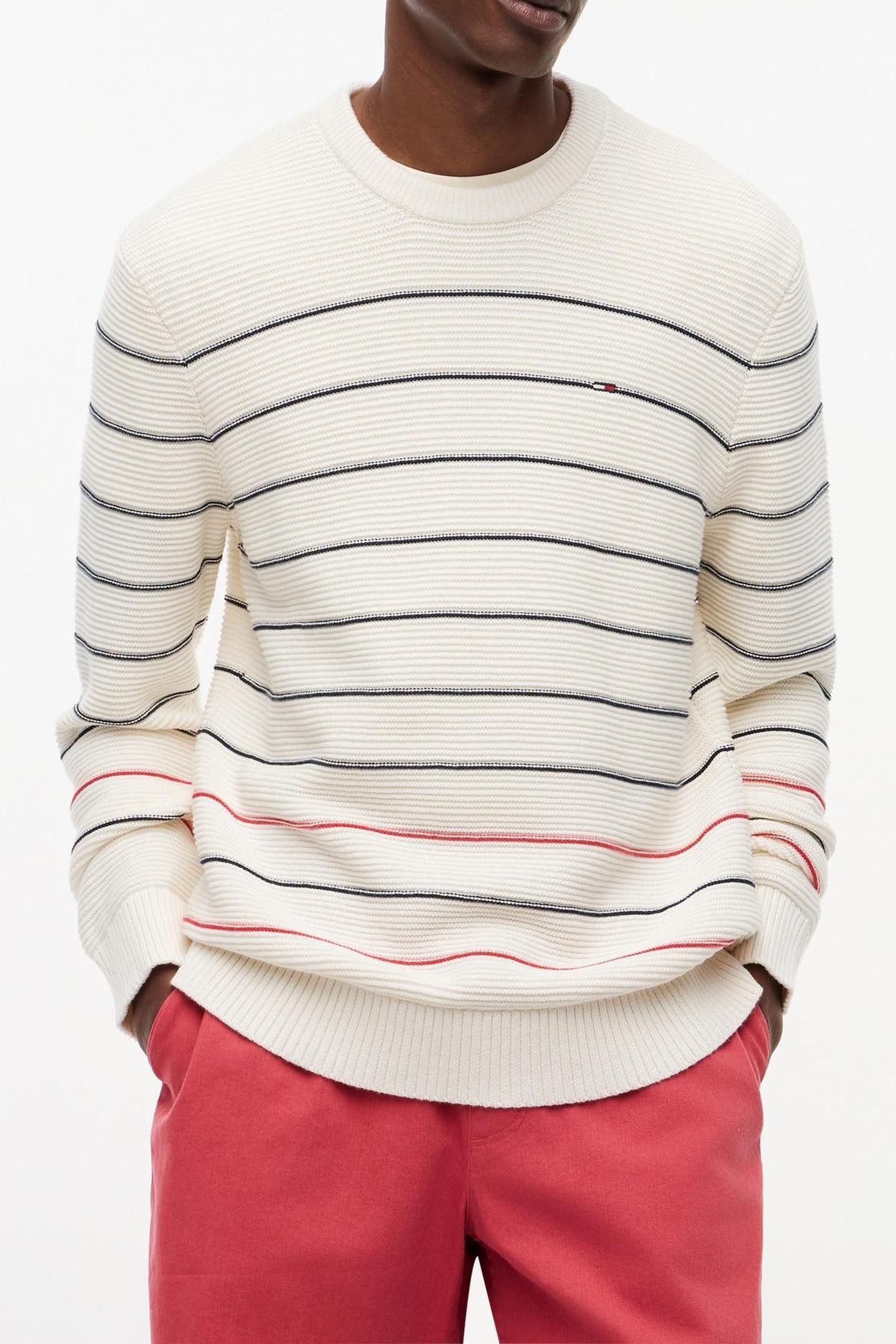 SLIM STRIPE SWEATER ANCIENT WHITE STRIPE 1