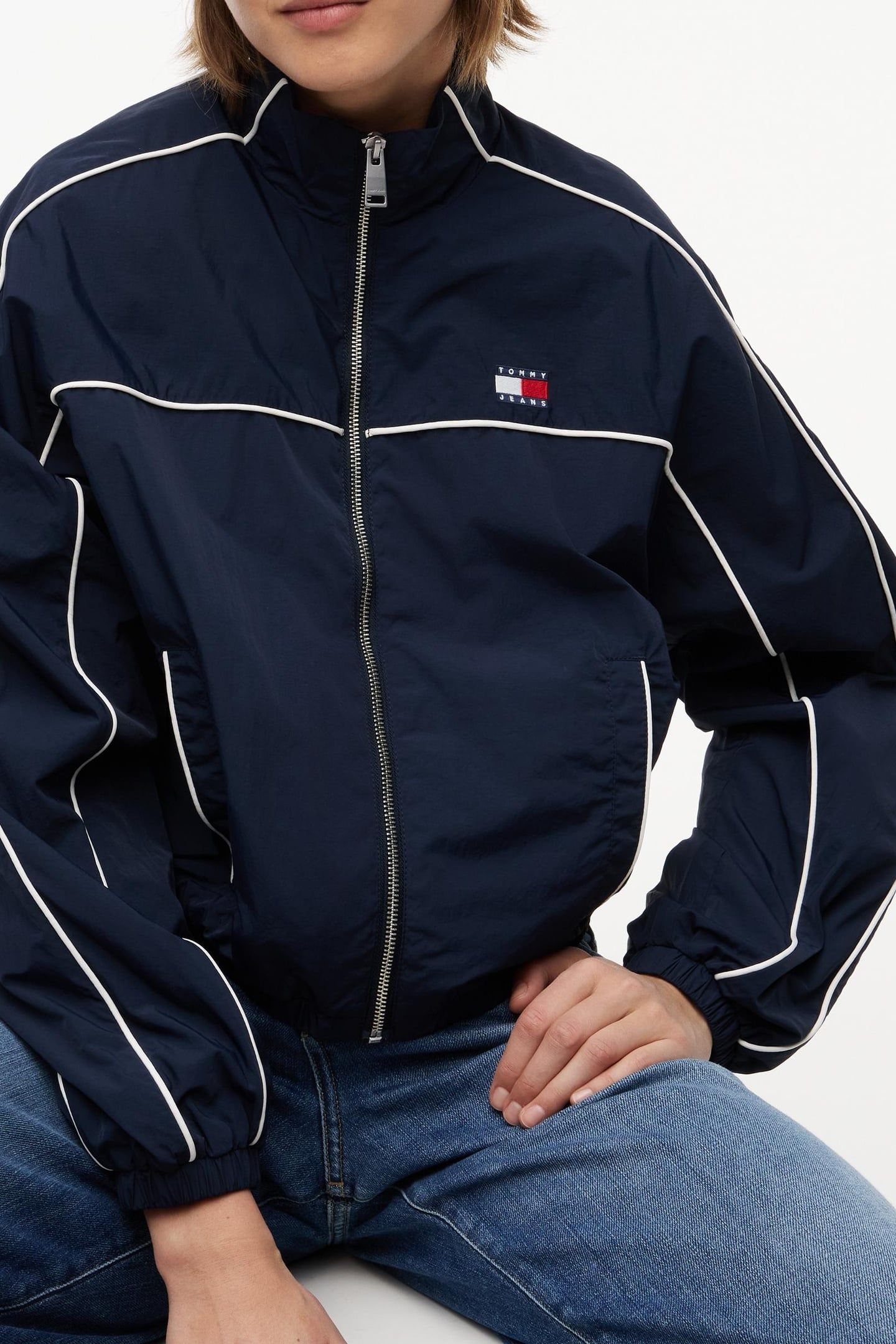 NYLON PIPING JACKET DARK NIGHT NAVY 3