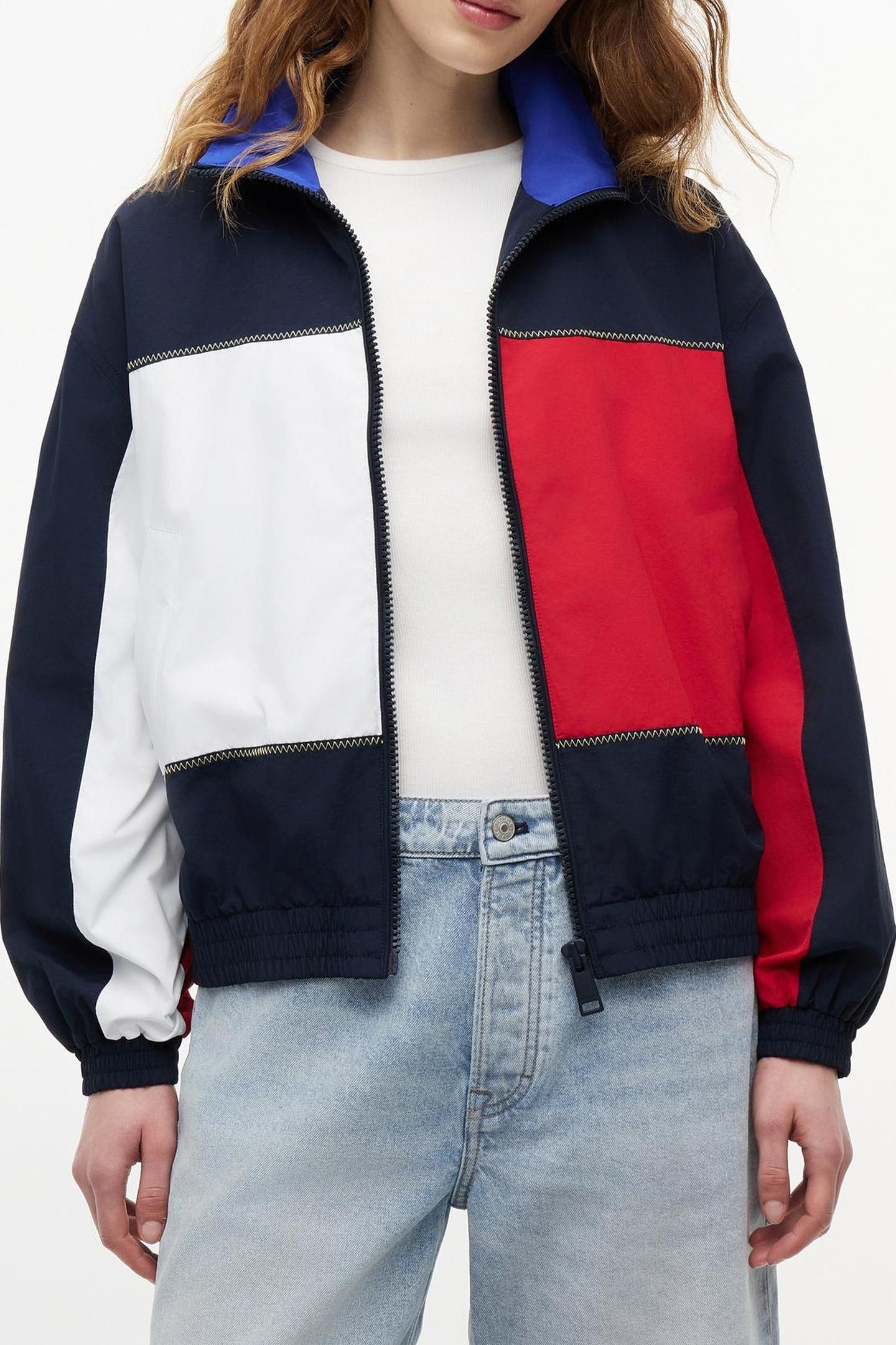 FLAG HIGH NECK JACKET DARK NIGHT NAVY 2