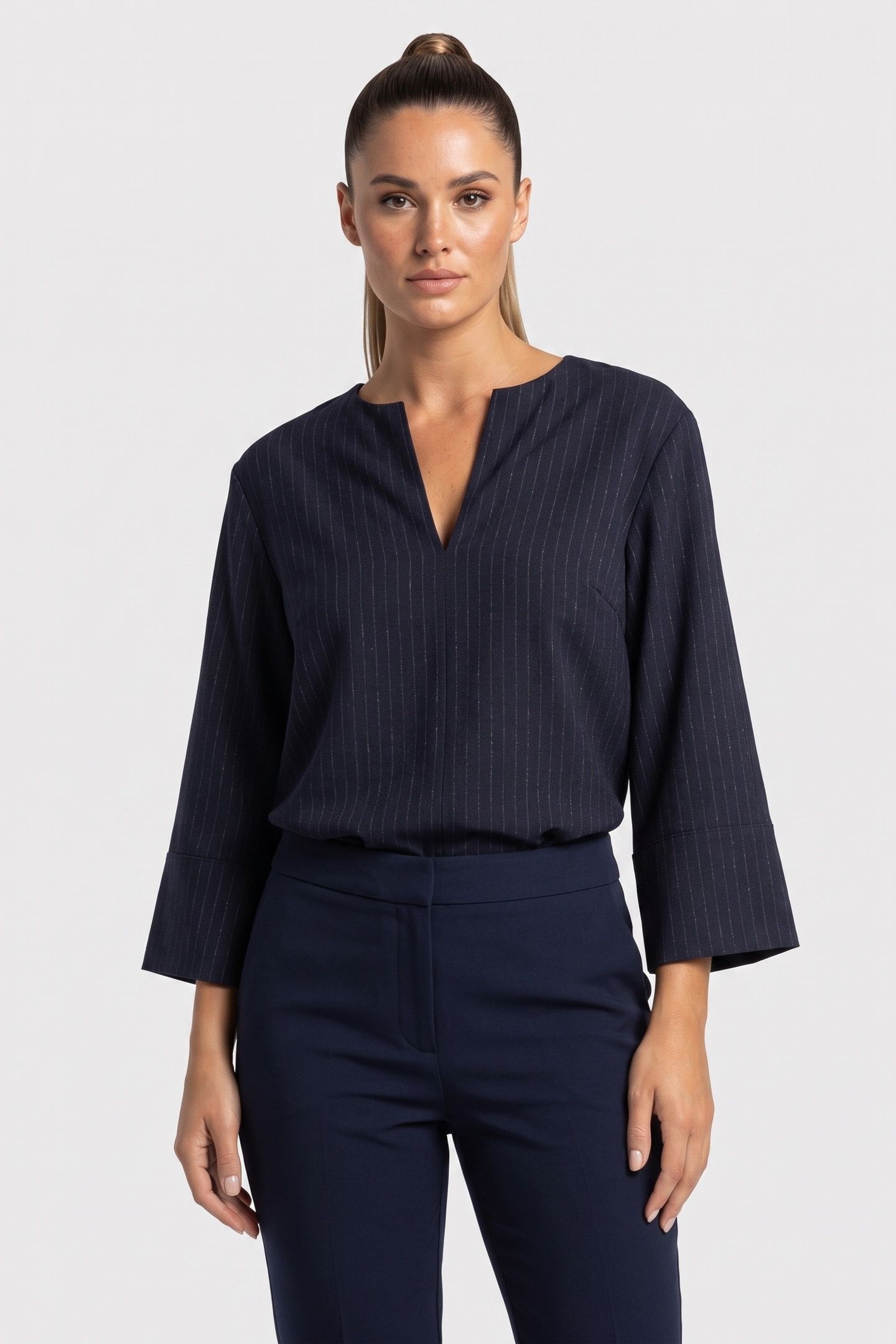 IVON WOOL SHIRT BLUE 1