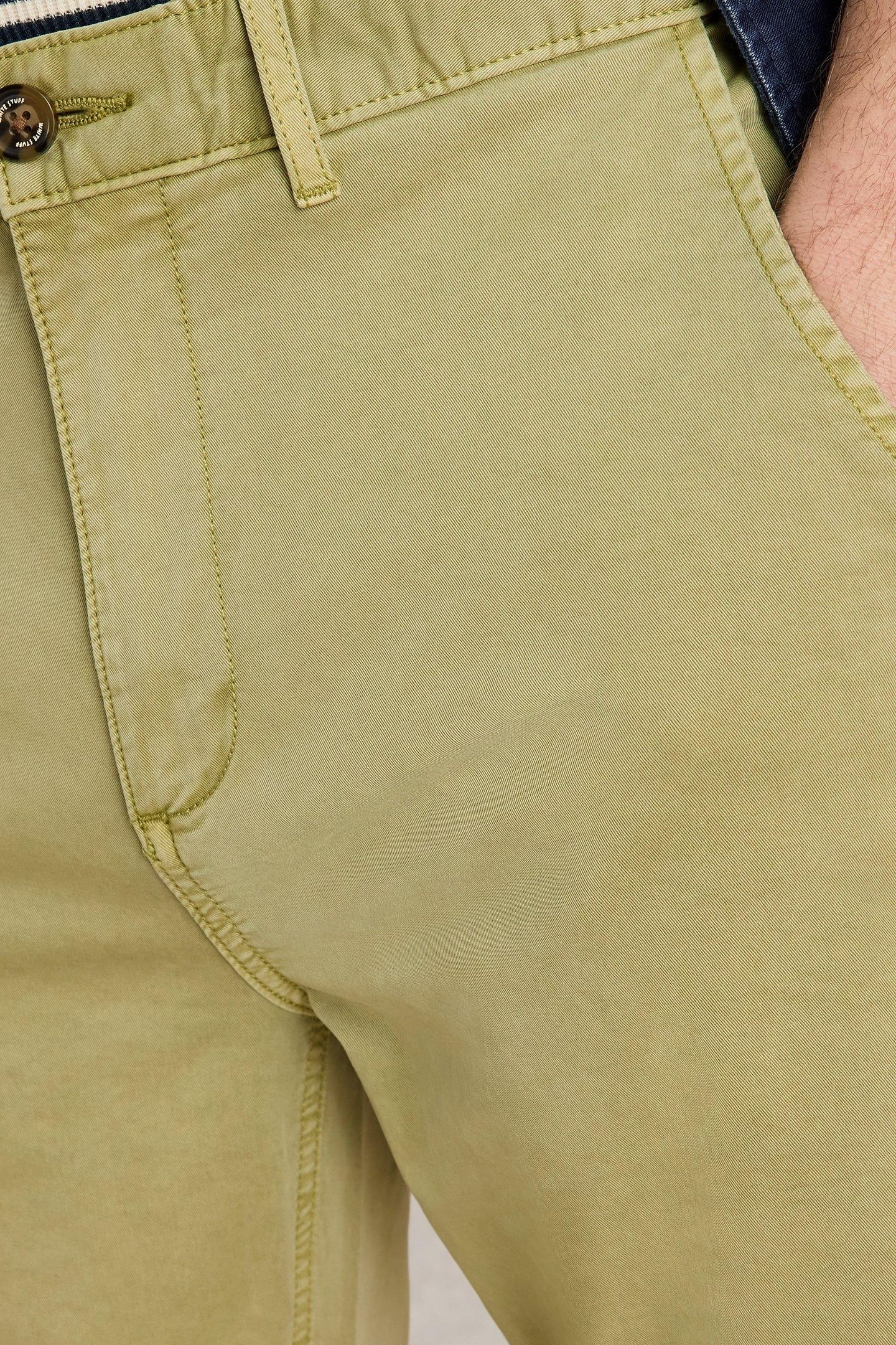 SUTTON ORGANIC CHINO TROUSER LIGHT GREEN 5