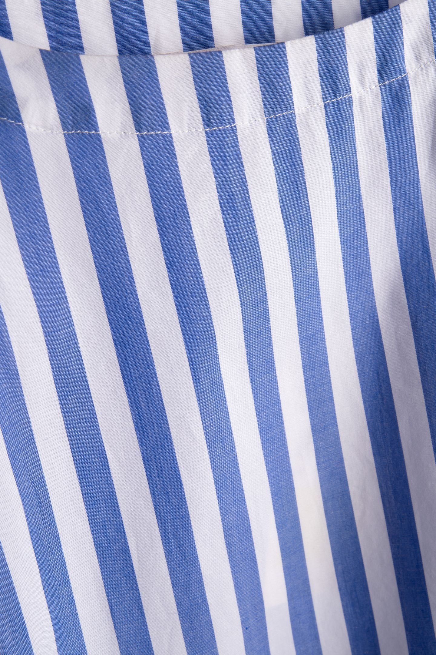 COTTON STRIPE BLOUSE SKYWAY BLUE 4
