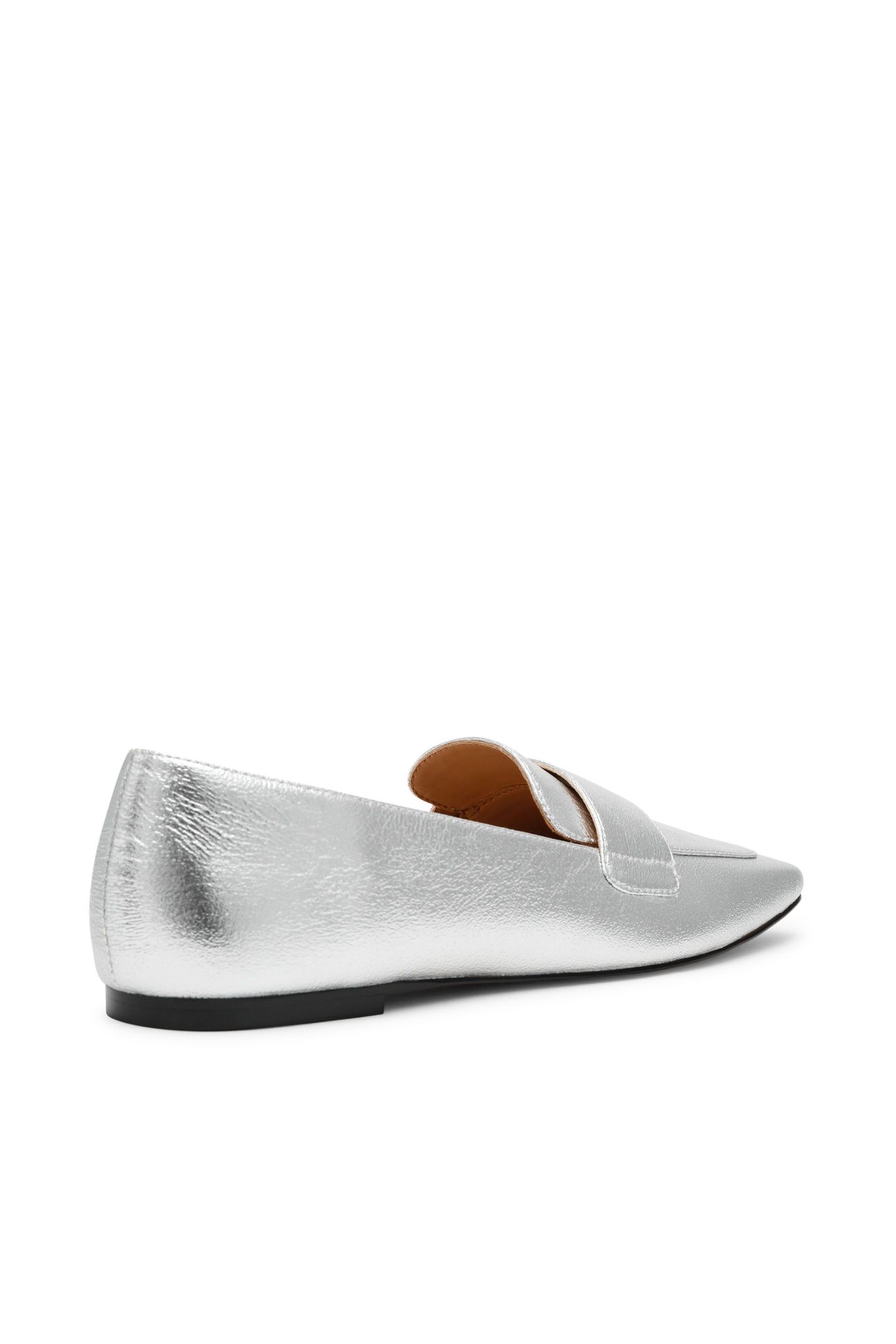 MONARC FLAT SHOES SILVER CRINKLE 3