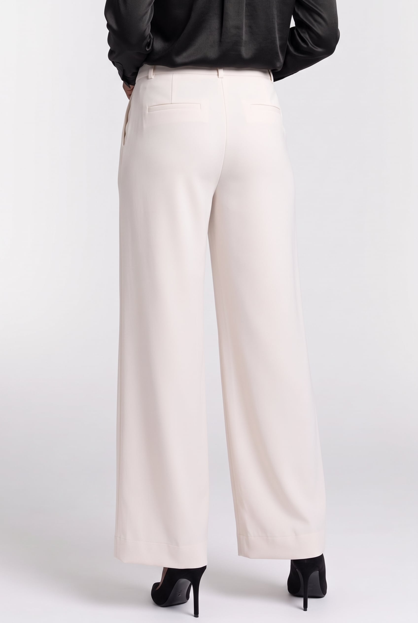 LEXIE BONDED TROUSERS ECRU 2