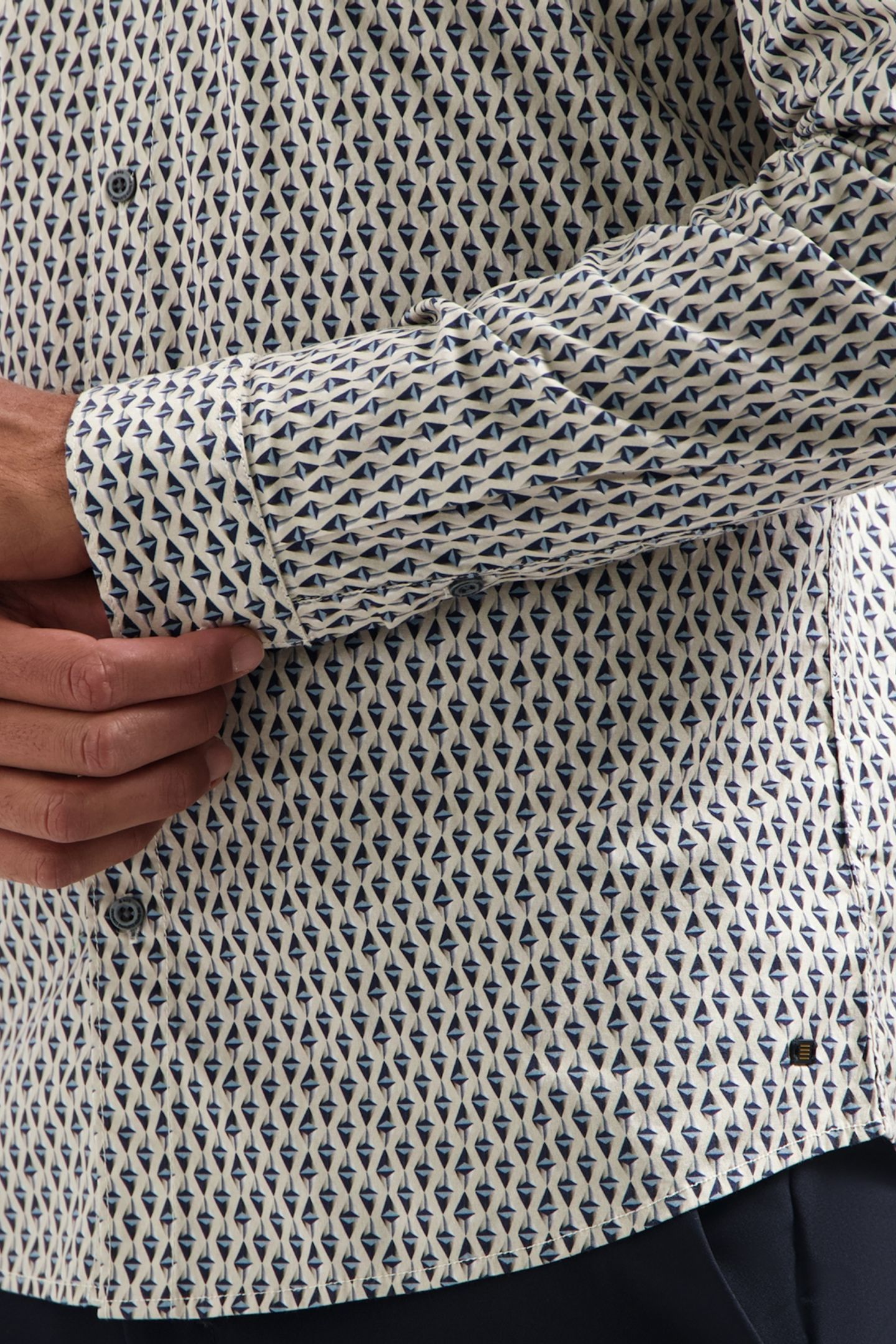 SHIRT STRETCH ALLOVER PRINTED WHITE 7