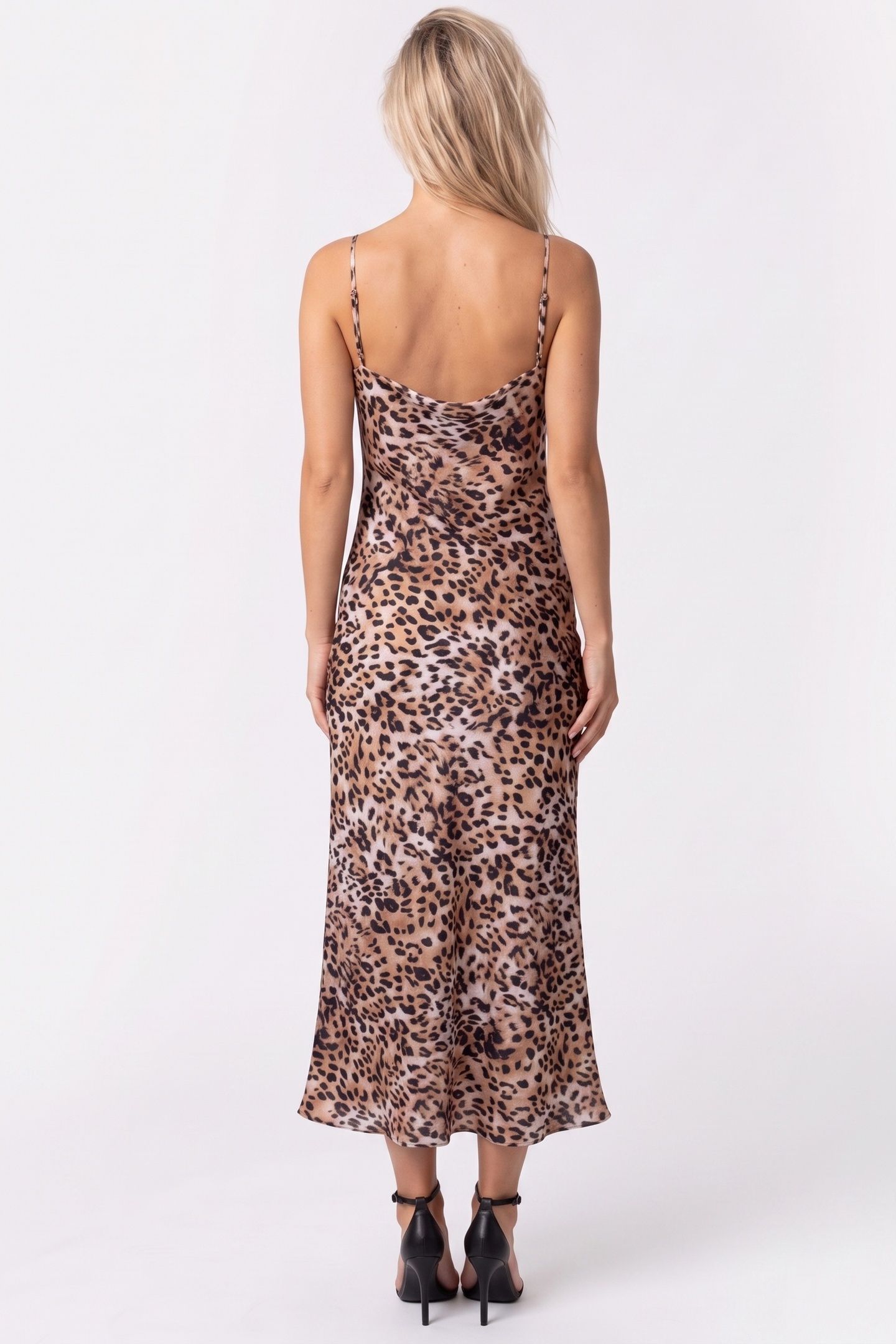 GUESS ECO NEW AKILINA DRESS CHEETAH SKIN PRINT 2
