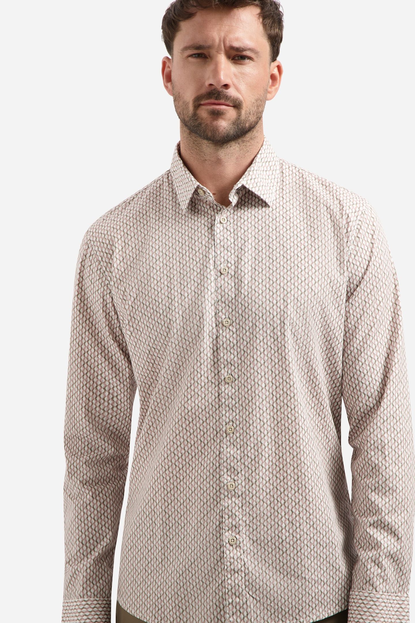 SHIRT STRETCH ALLOVER PRINTED WHITE 6