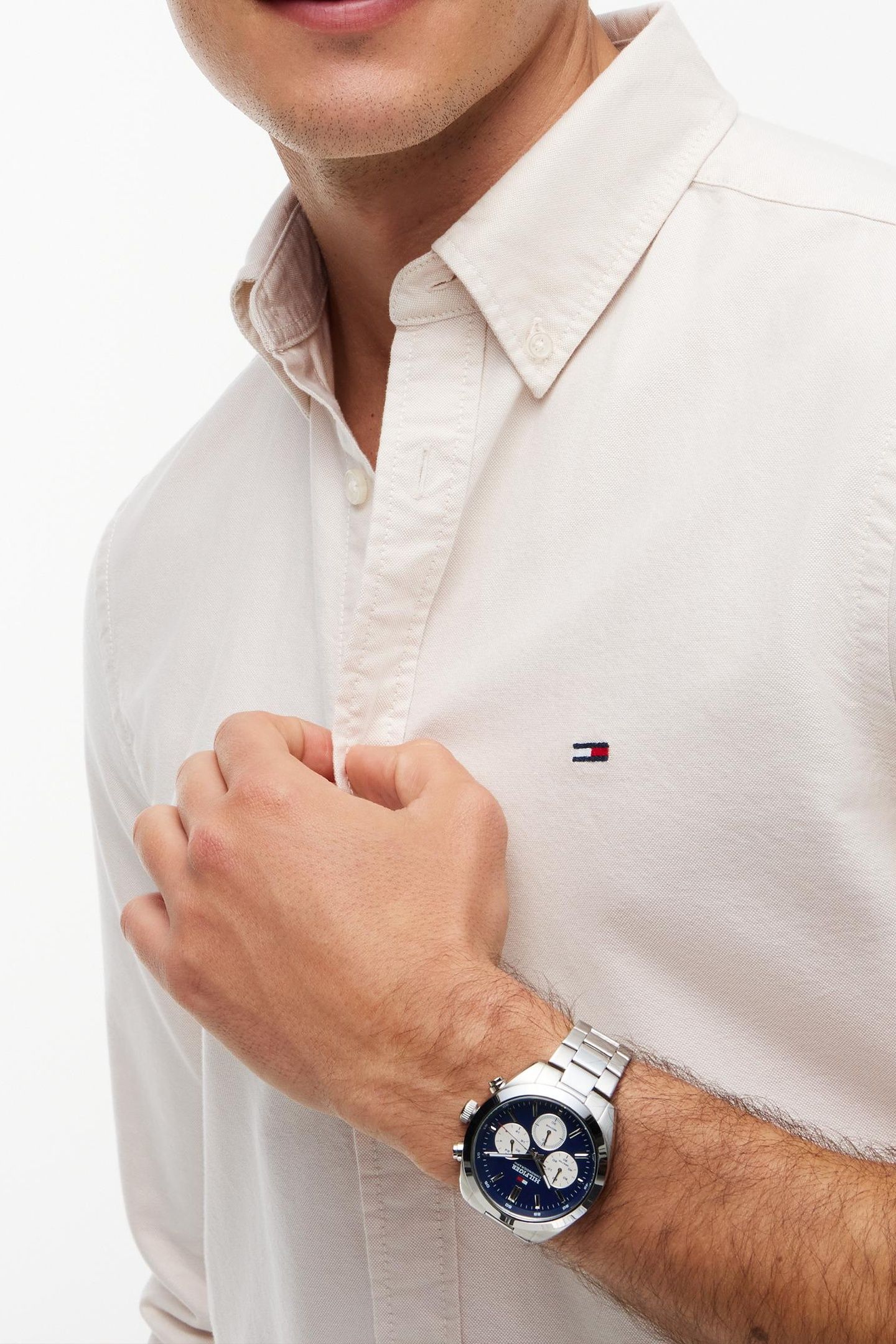 REGULAR OXFORD SHIRT WHITE CLAY 5