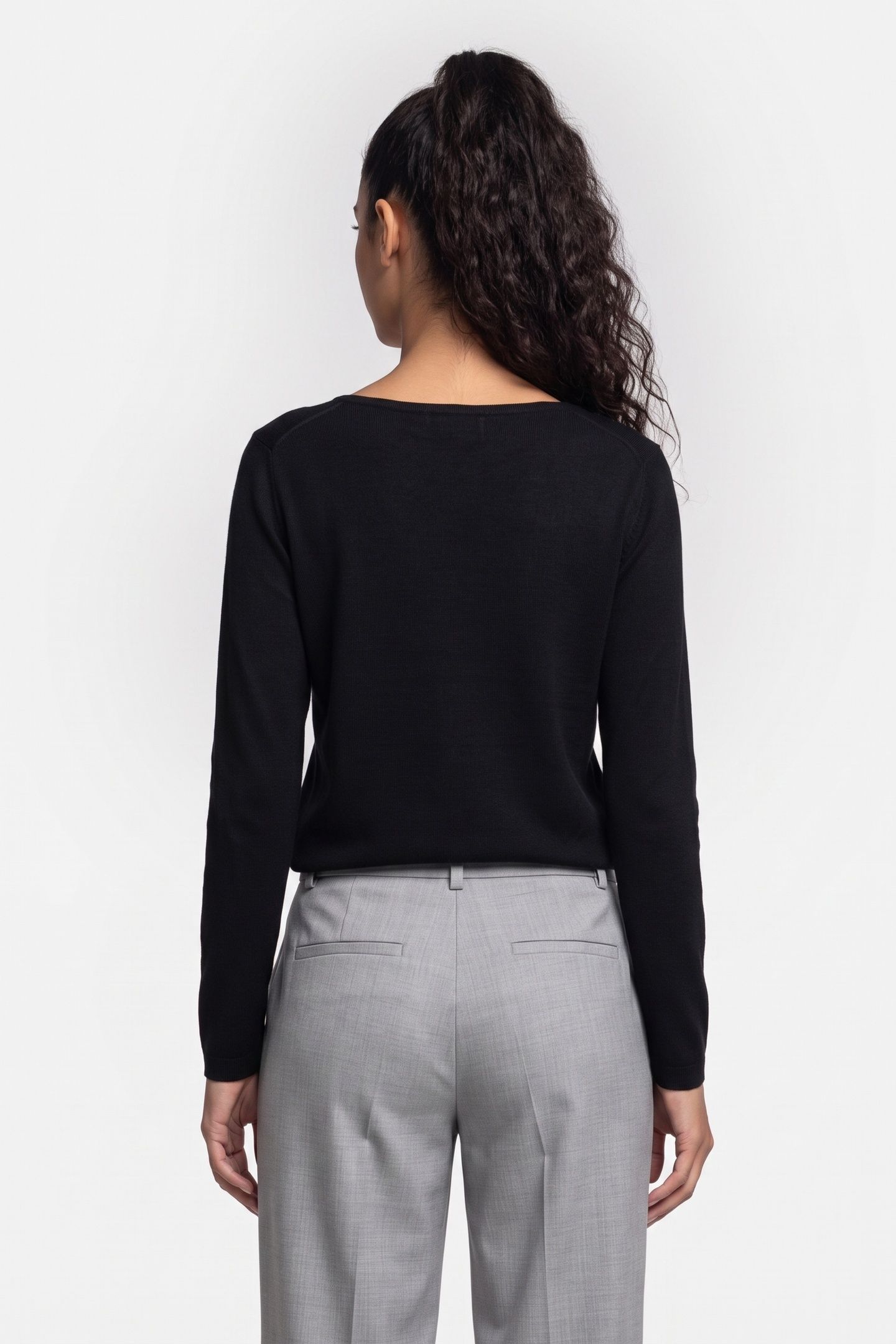 BOAT NECK SEAMLESS BLACK 2