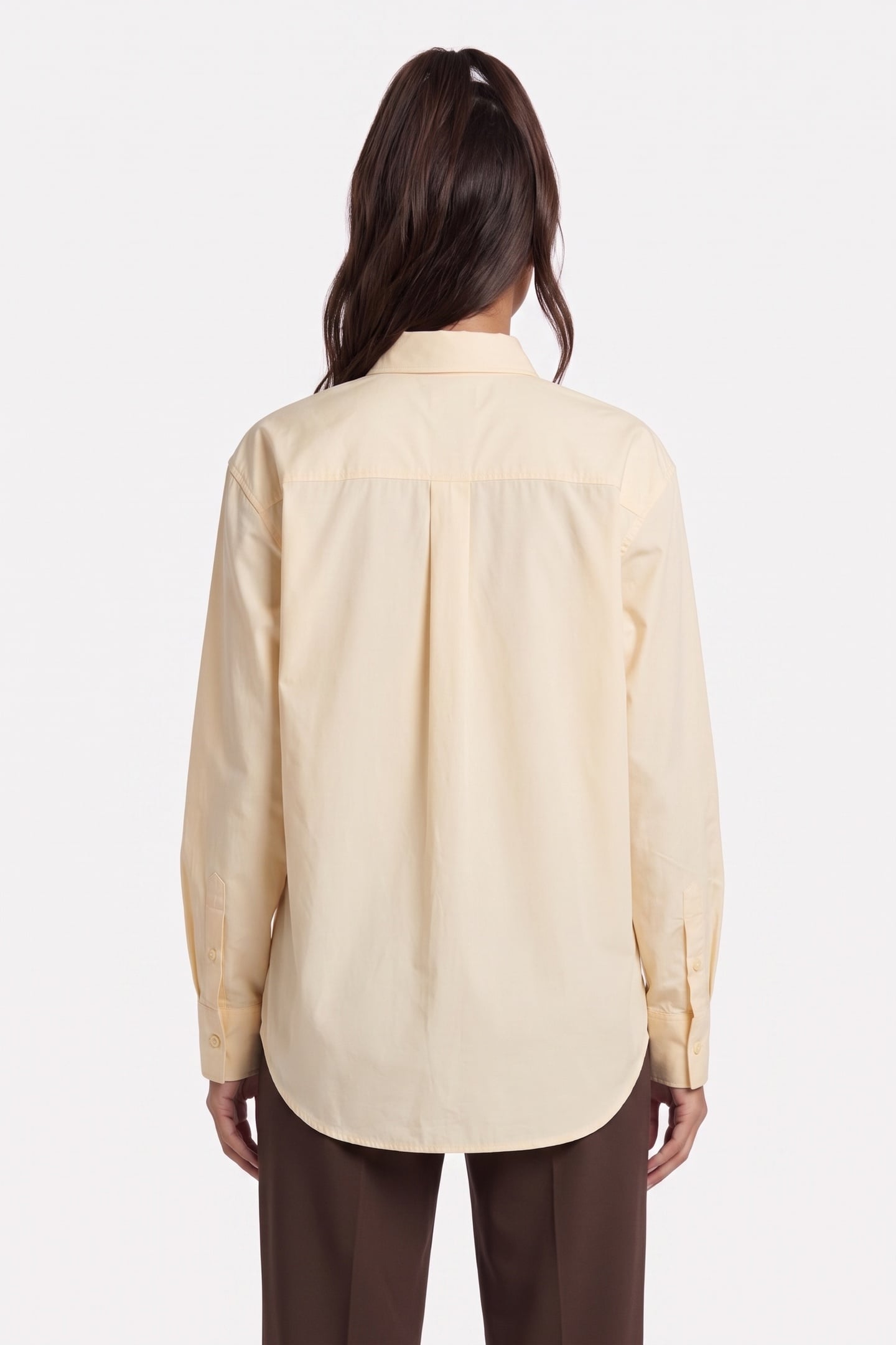 HERITAGE LABEL RELAXED SHIRT VANILLA CUSTARD 2