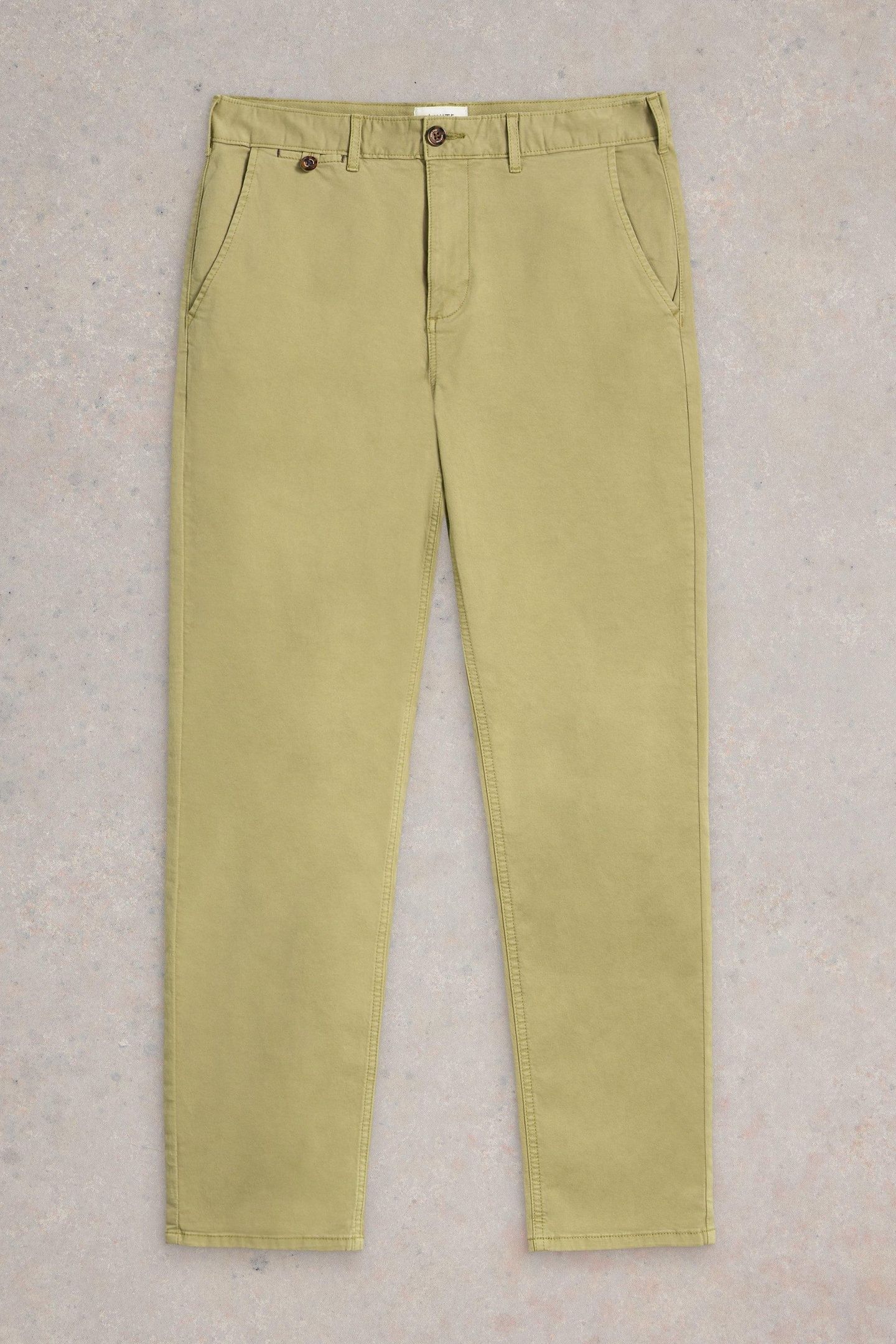 SUTTON ORGANIC CHINO TROUSER LIGHT GREEN 3