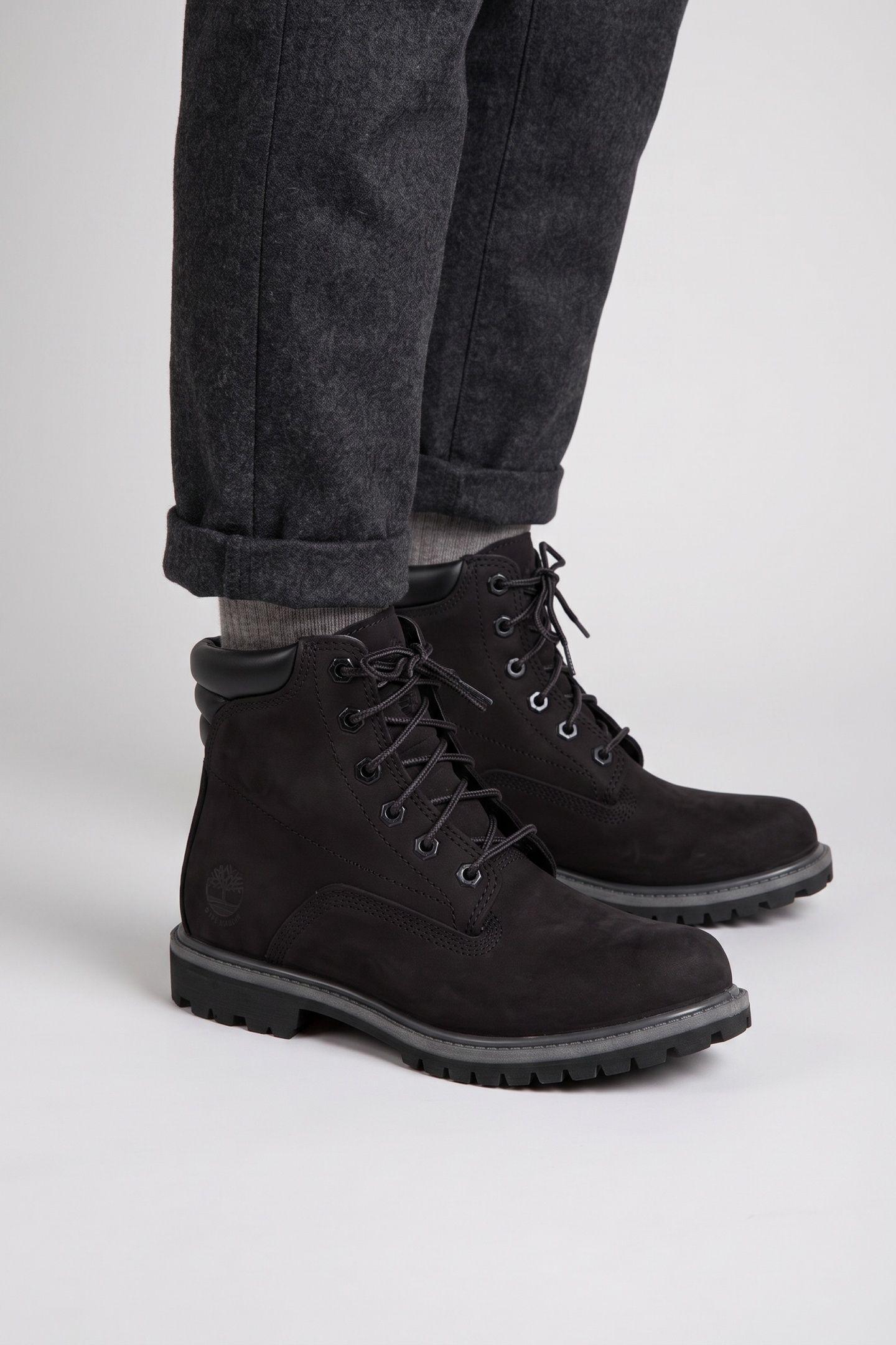WATERVILLE 6 INCH LACE UP WATERPROOF BOOT BLACK 3