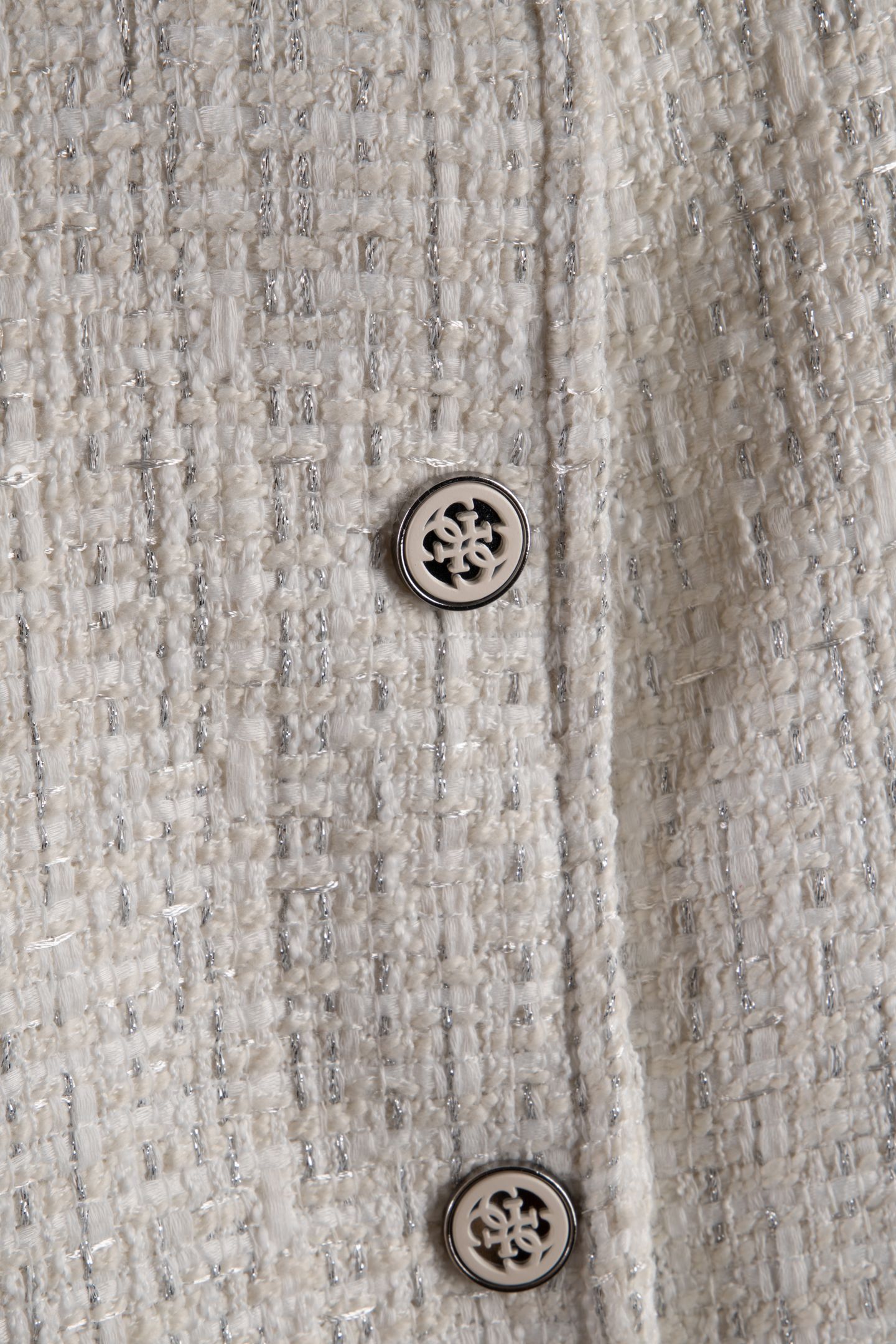 GUESS ECO NEW GLORIA TWEED BOM CREAM WHITE MULTI 4