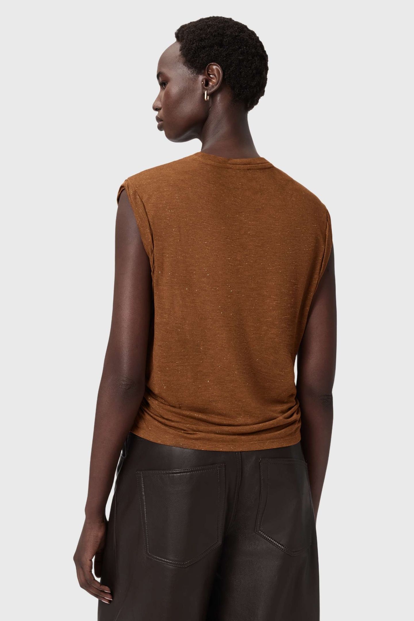 WEST SHIMMER TANK RUST BROWN 4