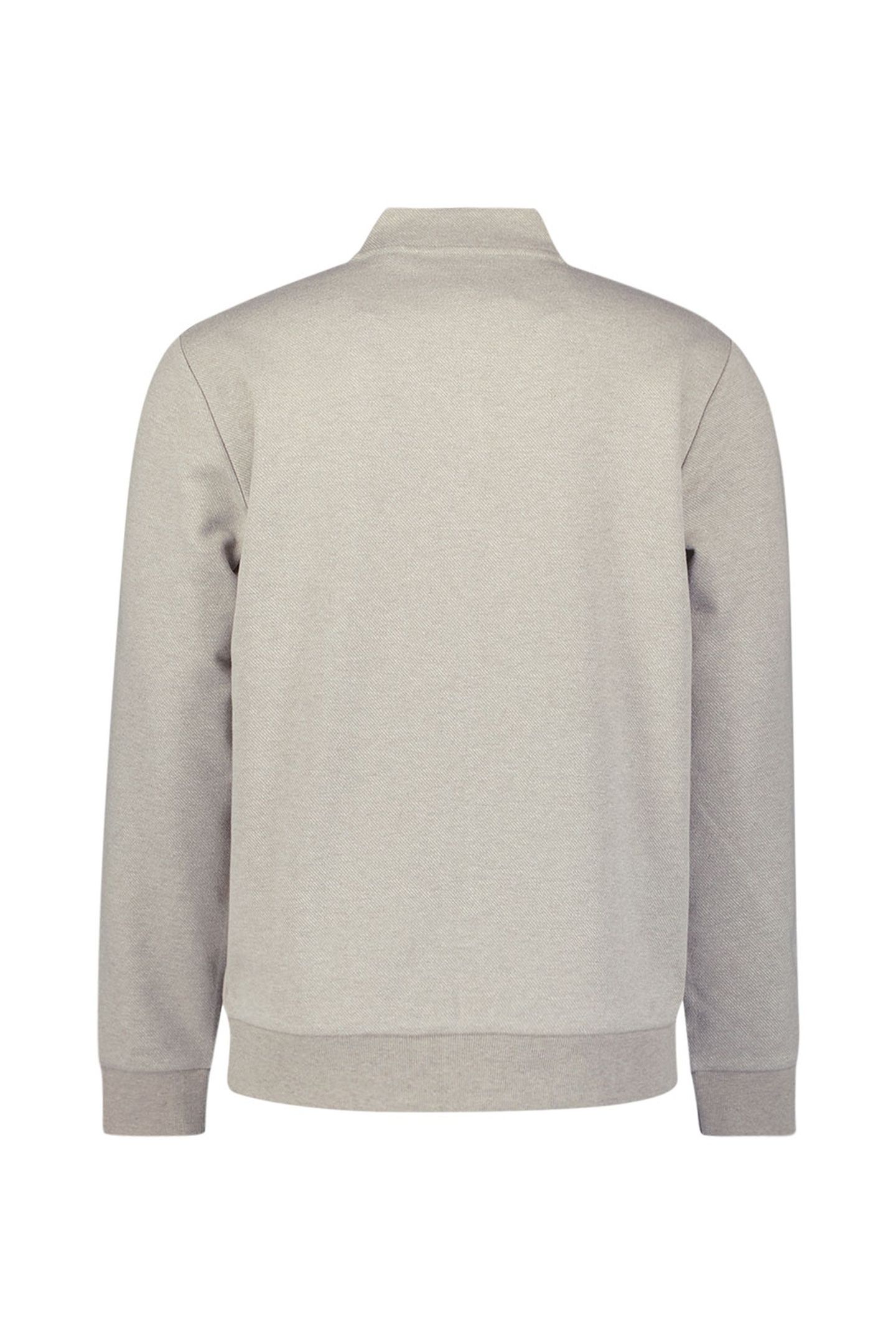 SWEATER FULL ZIP COLLEGE COLLAR TWILL RELIEF SAND 6
