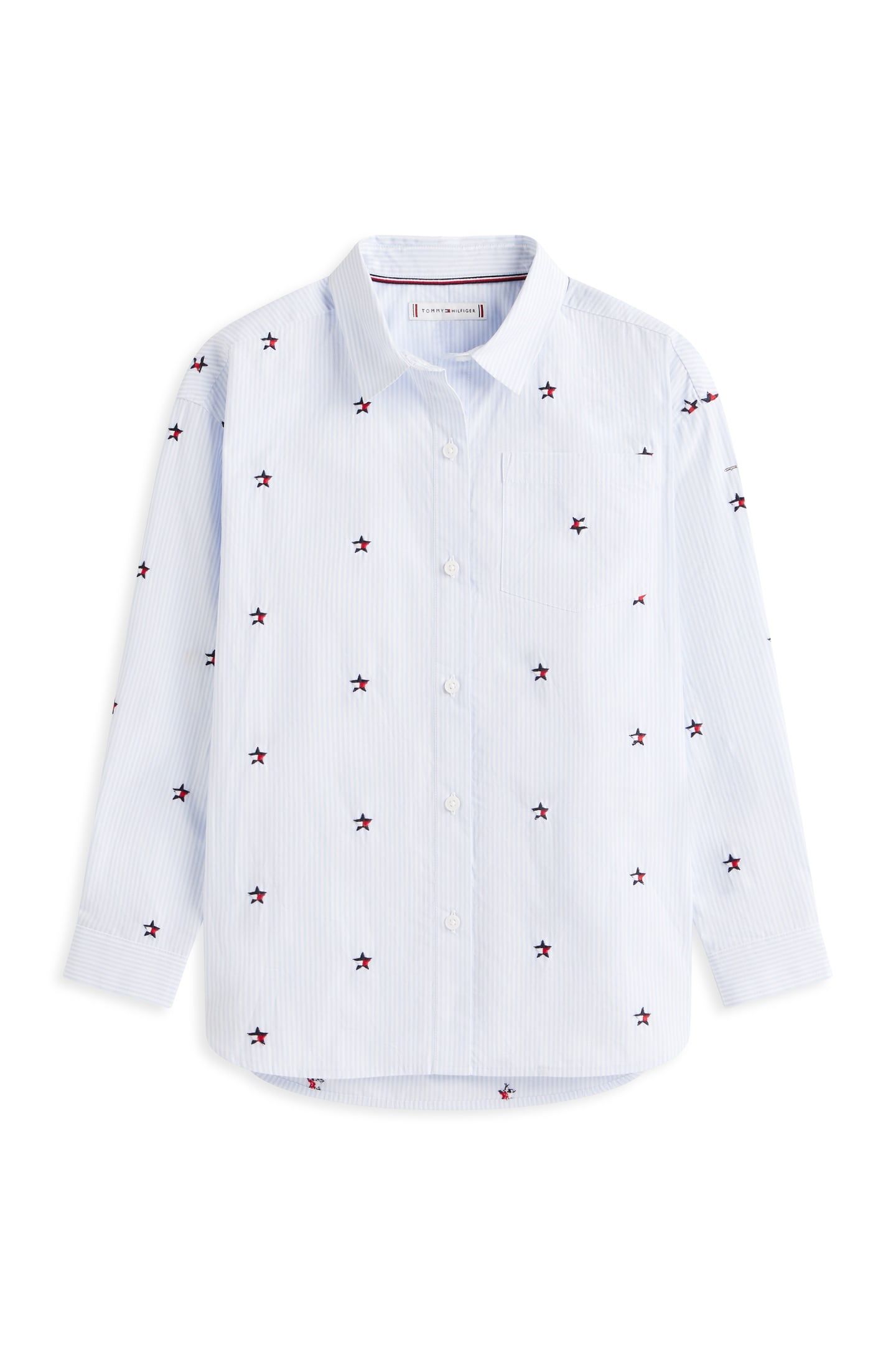 GIRLS STRIPED STAR SHIRT SWEET BLUE STRIPES 3