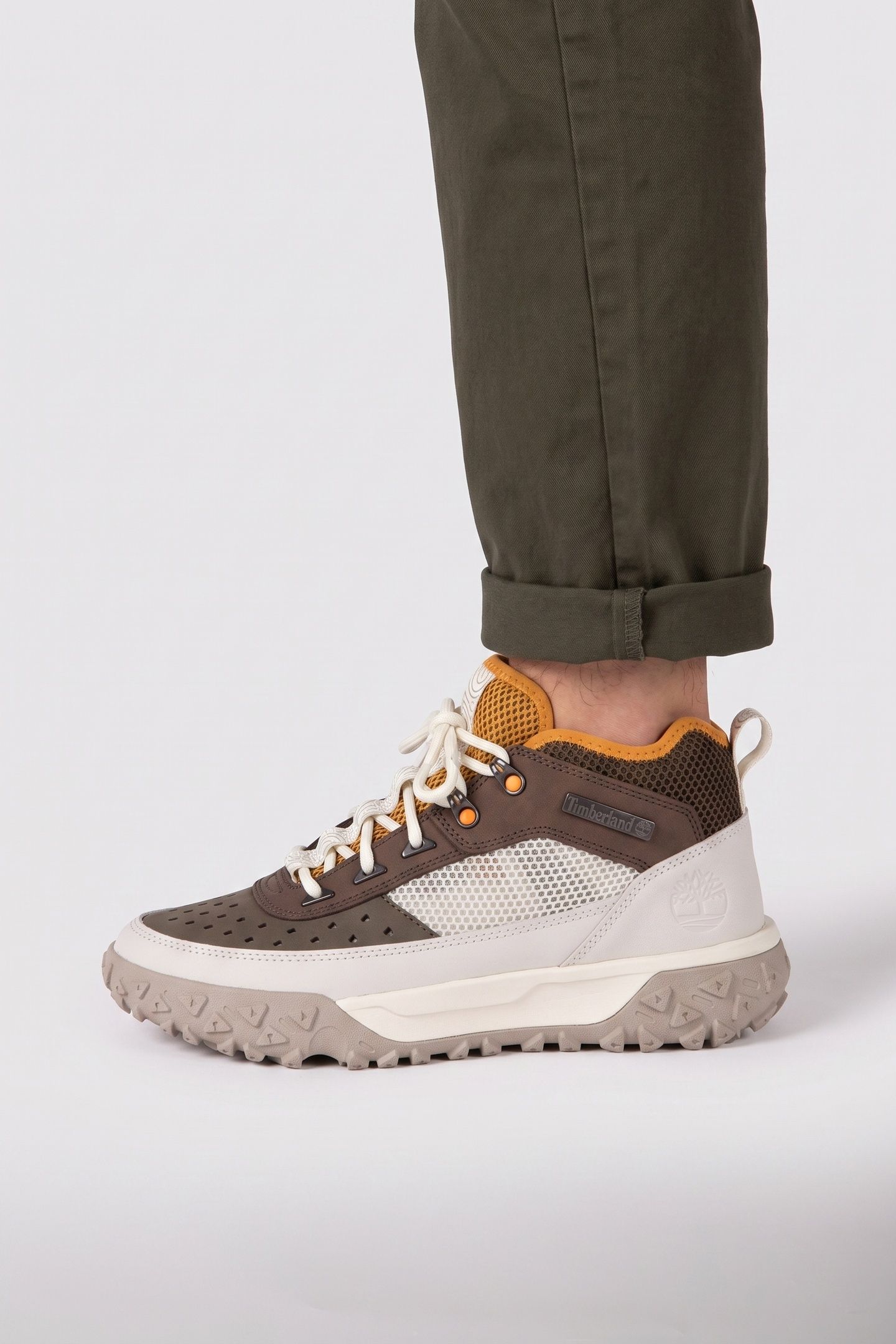 GREENSTRIDE MOTION 6 MID LACE UP SNEAKER MEDIUM BROWN NUBUCK 5