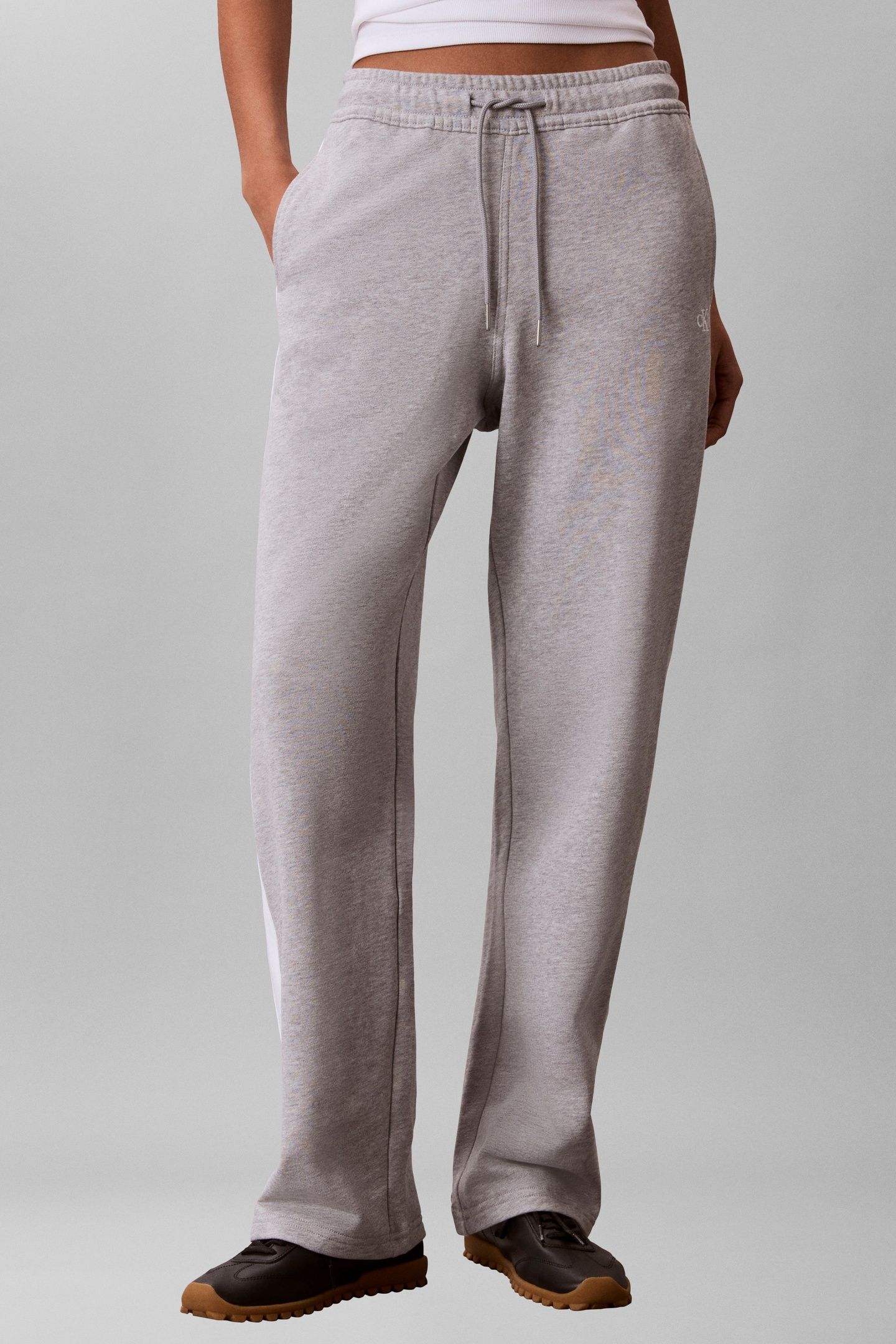 MONOGRAM TERRY COLORBLOCK PANT HEROIC GREY HEATHER 1