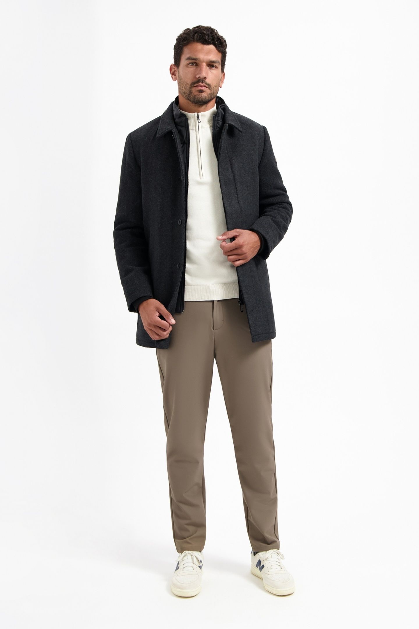PULLOVER HALF ZIP HIGH COLLAR SOLID KIT 1