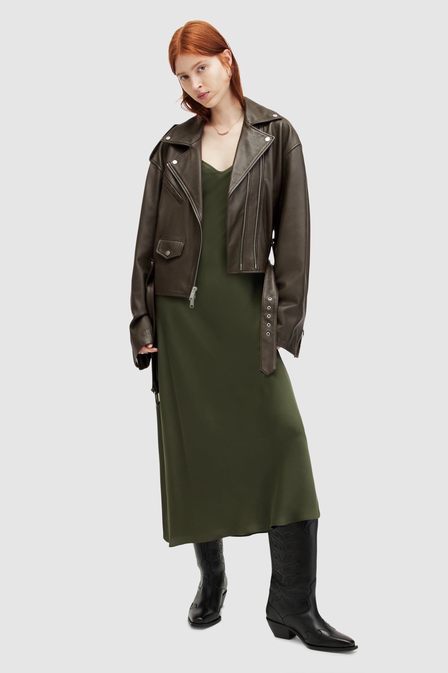 DAYLE BIKER ARMY GREEN 1