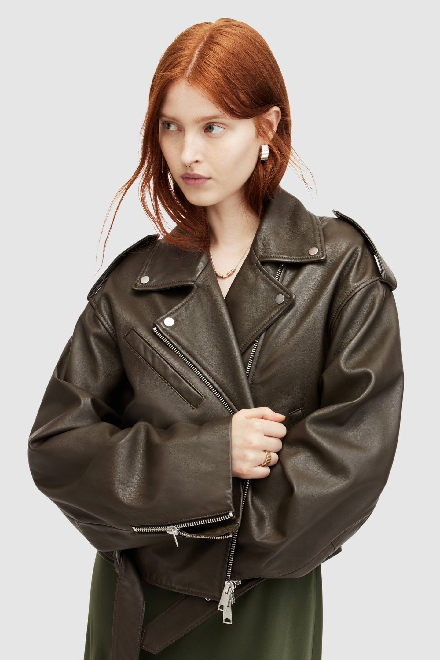 DAYLE BIKER ARMY GREEN 2