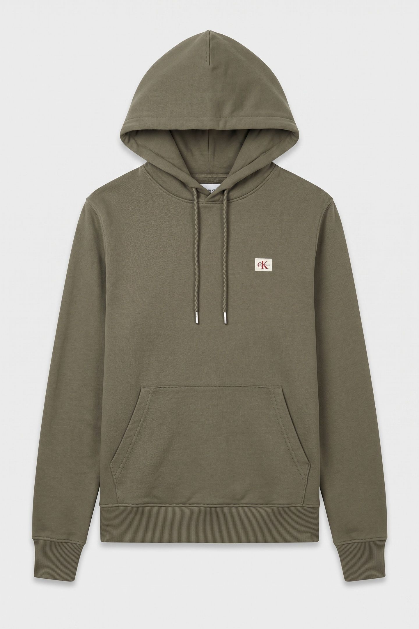 CLASSIC LONG SLEEVE 350GSM TERRY WOVEN LABEL DUSTY OLIVE 3