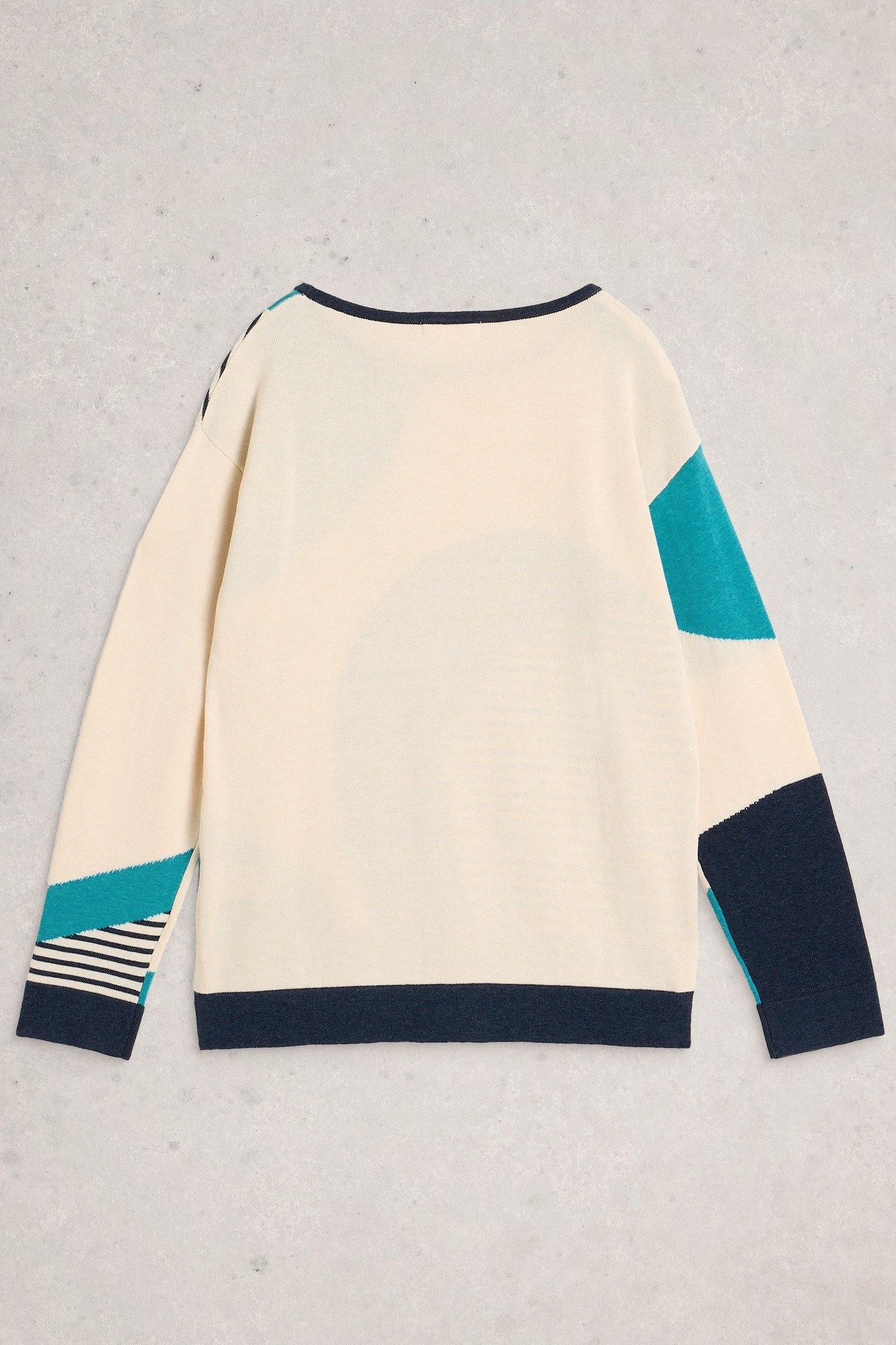 OPHIA ABSTRACT JUMPER IVORY MULTI 2