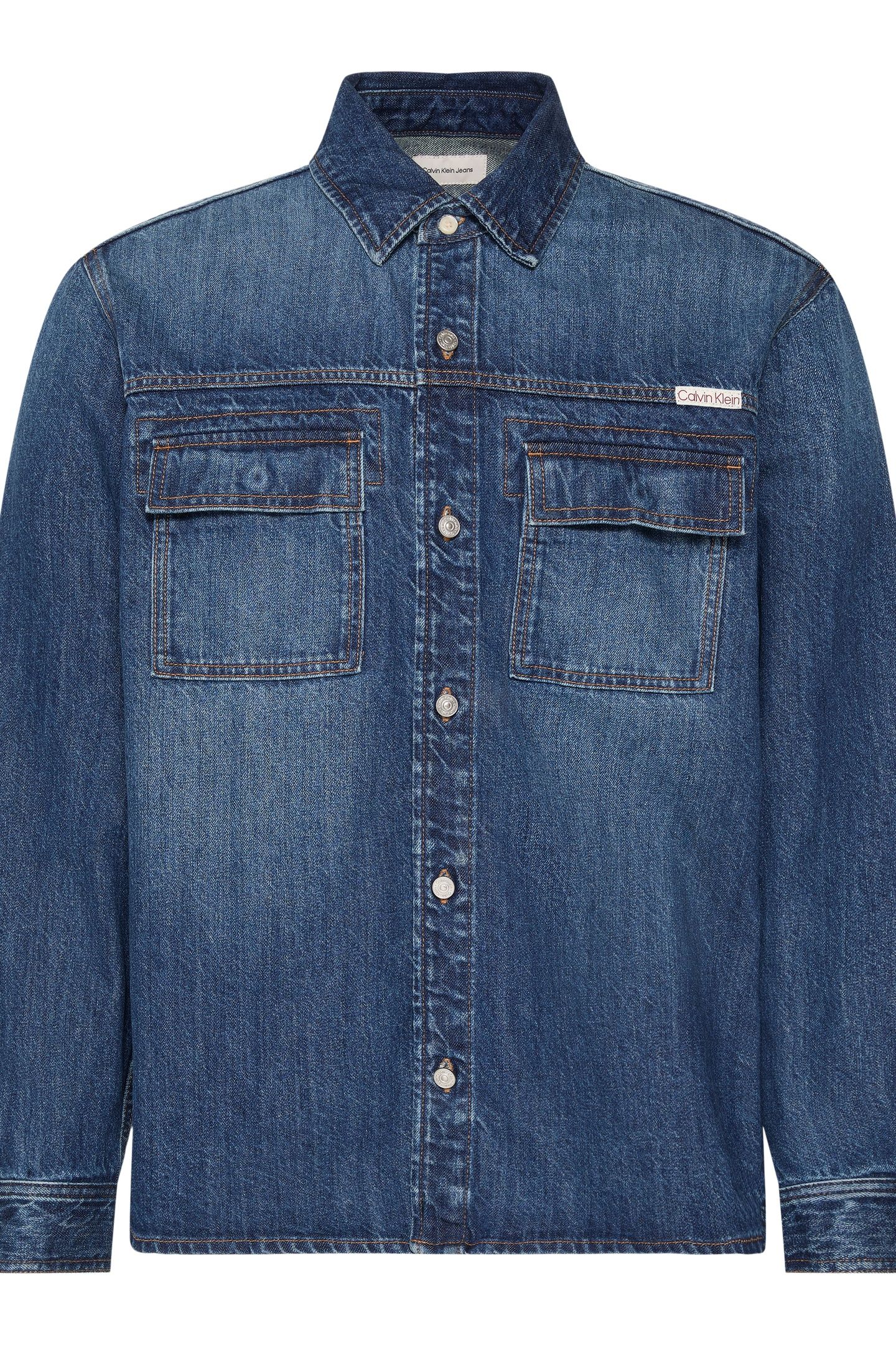 LINEN UTILITY SHIRT DEEP CURRENT 4