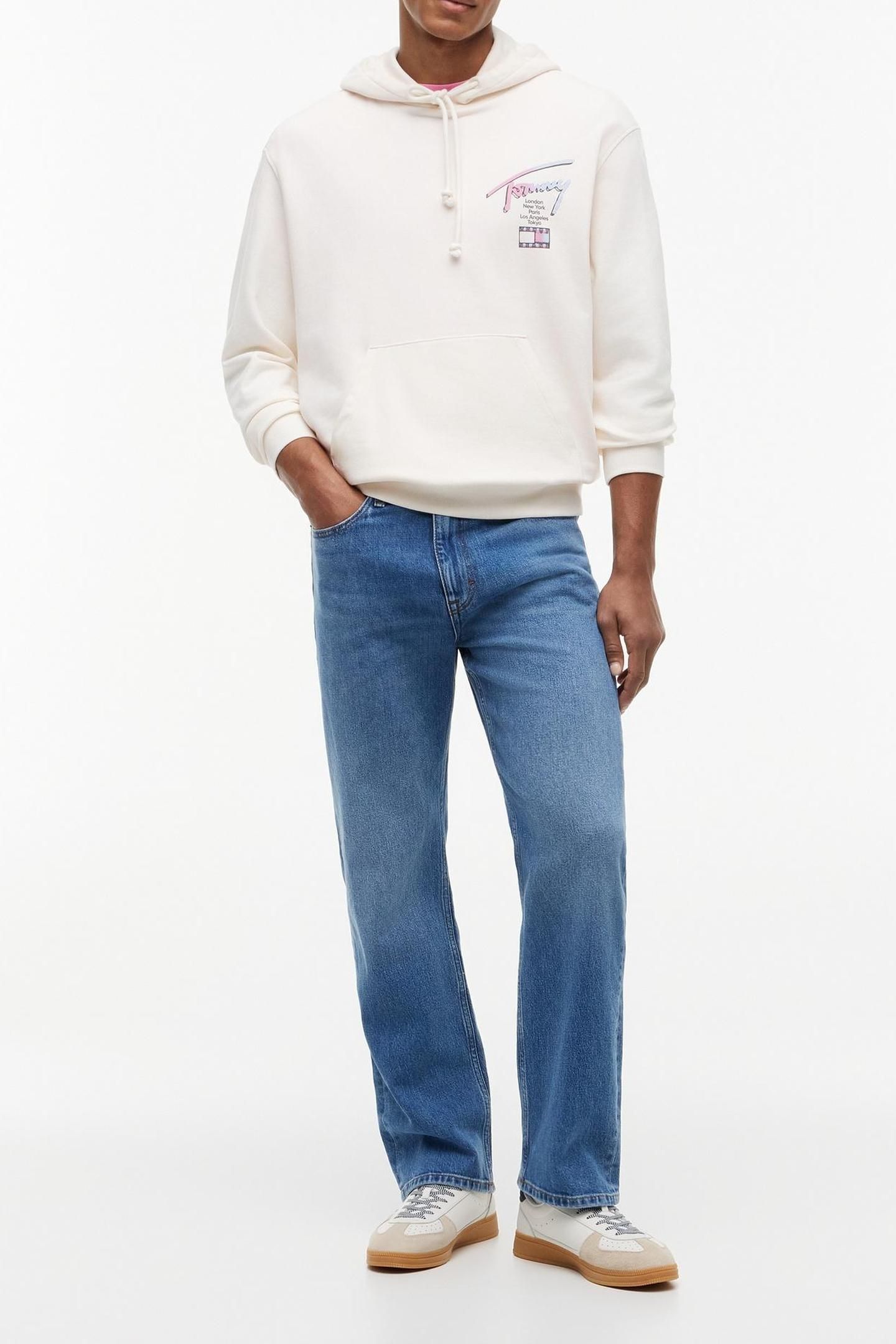 RELAXED SIGNATURE HOODIE ANCIENT WHITE 3