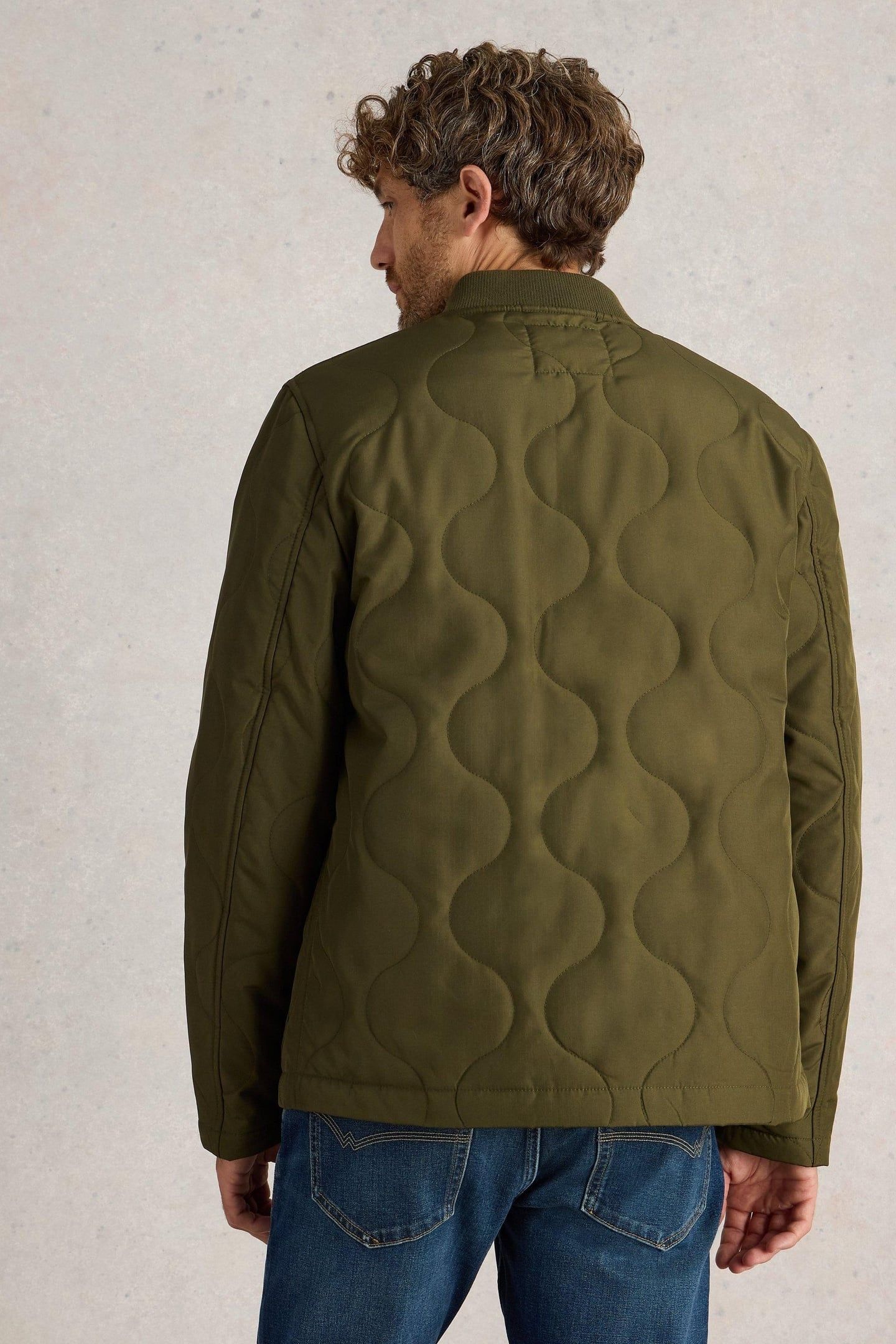 TENBY QUILTED JACKET KHAKI GREEN 3