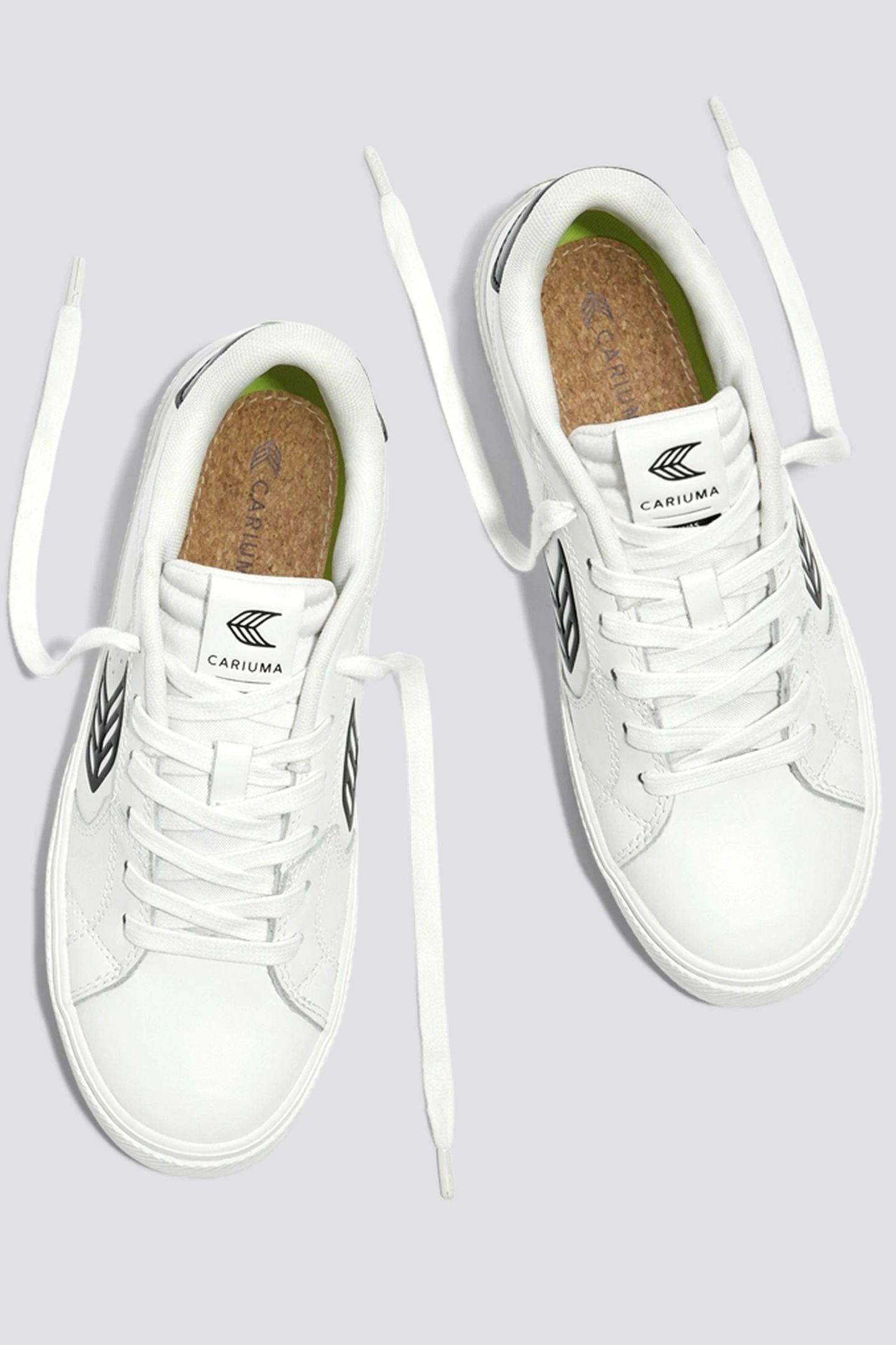 SALVAS LEATHER WHITE BLACK LOGO 5
