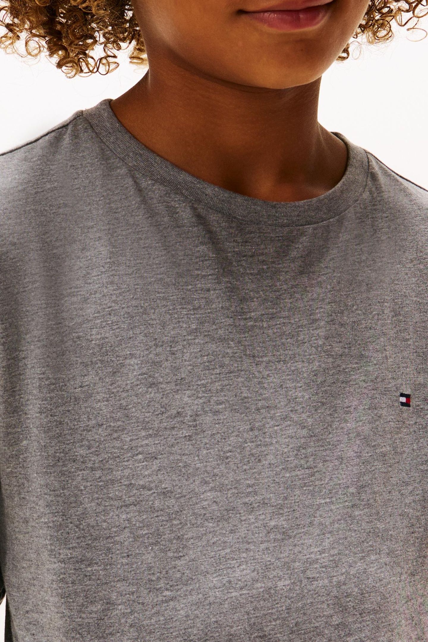 BOYS 2-PACK LS TEE MEDIUM GREY HT/BLACK 3
