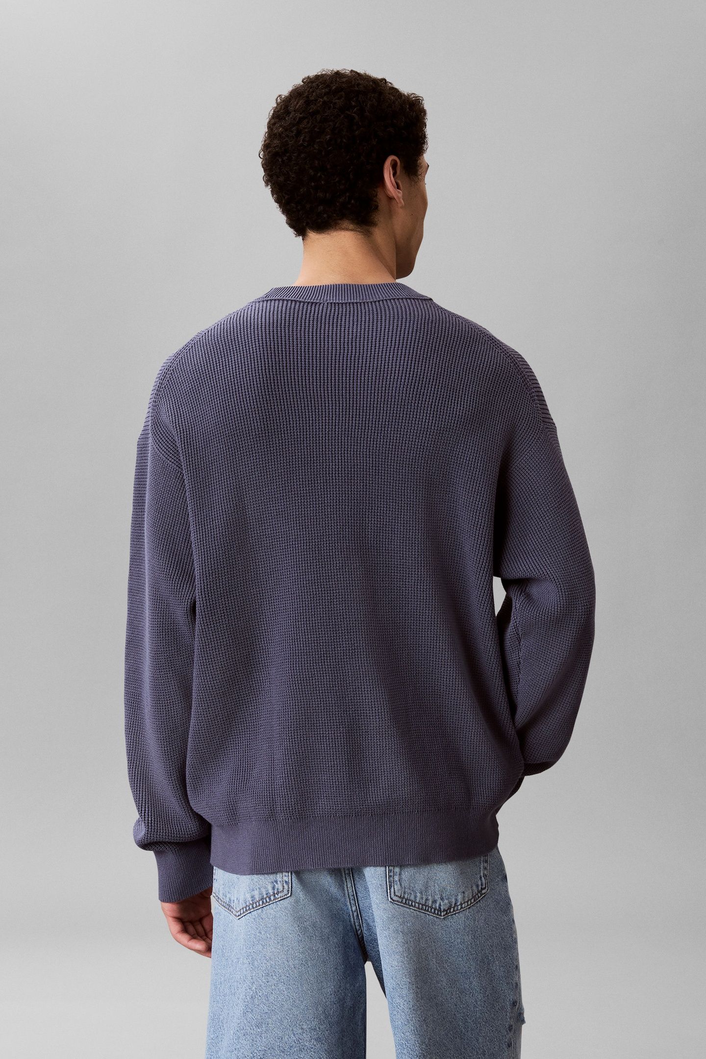 LONG SLEEVE EASY COTTON WAFFLE BLUE NOMAD 3