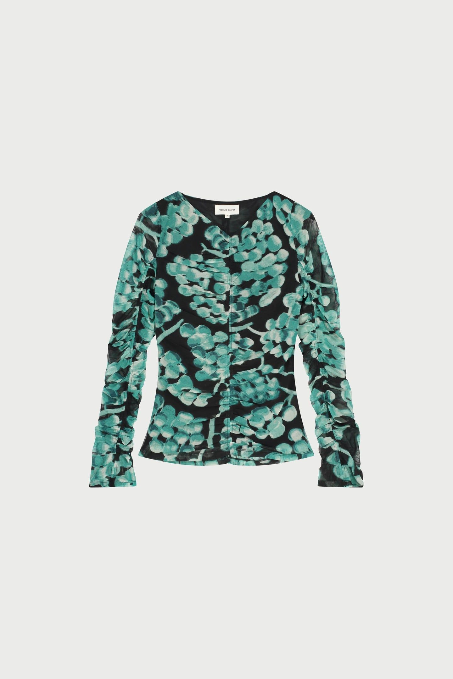 KARLIS TOP BLACK/MINT GREEN 4