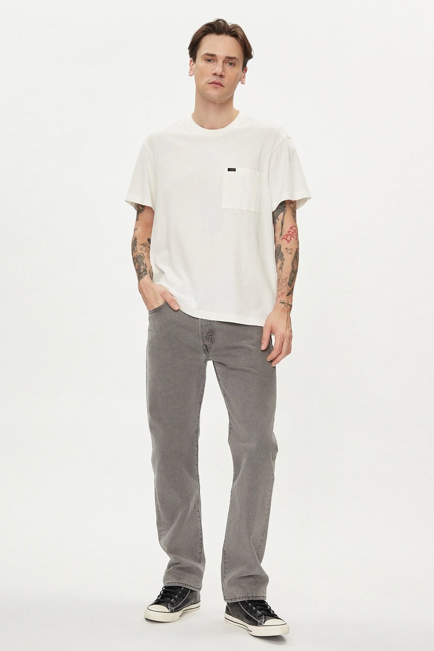 RELAXED POCKET TEE ECRU 2