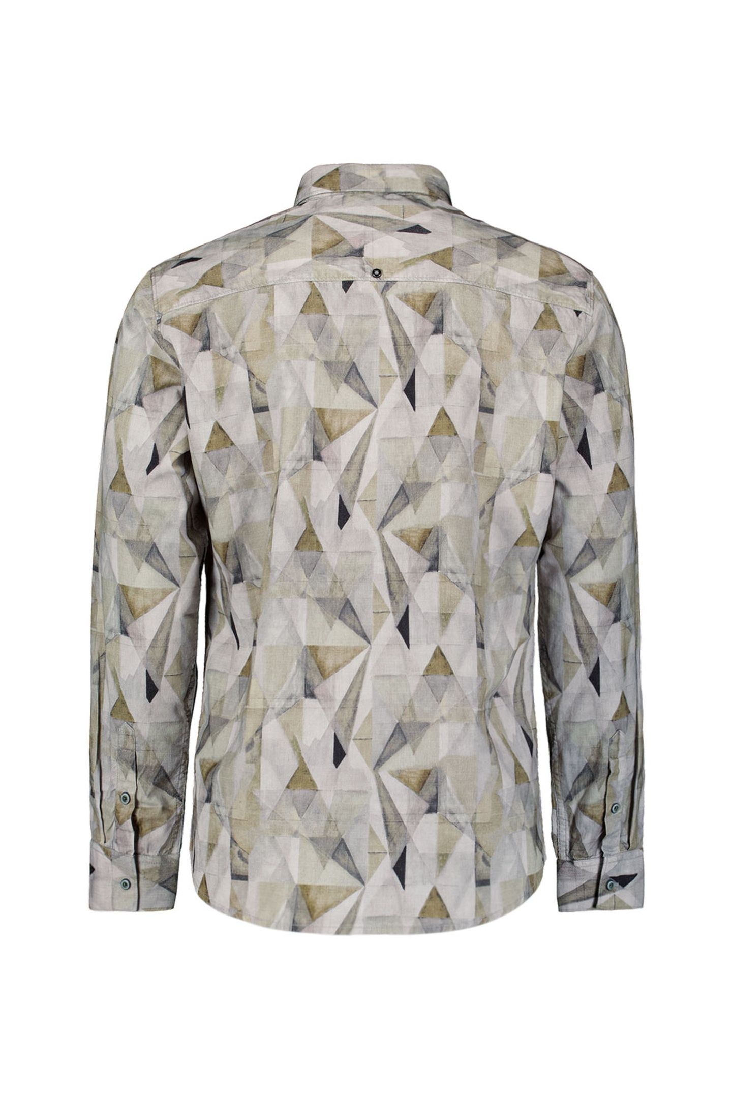 SHIRT ALLOVER PRINTED FINE CORDUROY LIGHT MOSS 6