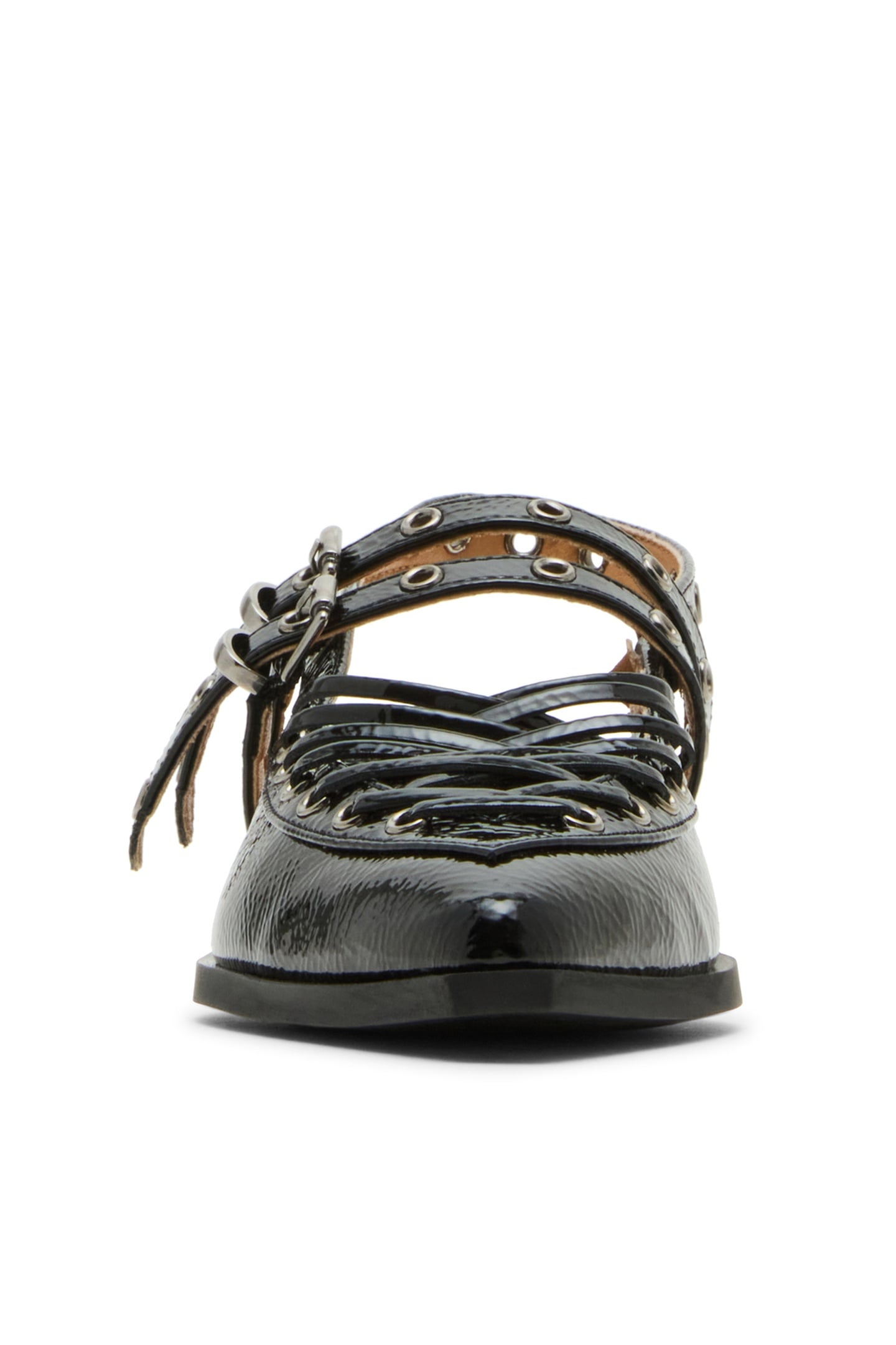 GALANTI FLAT SHOES BLACK PATENT 4
