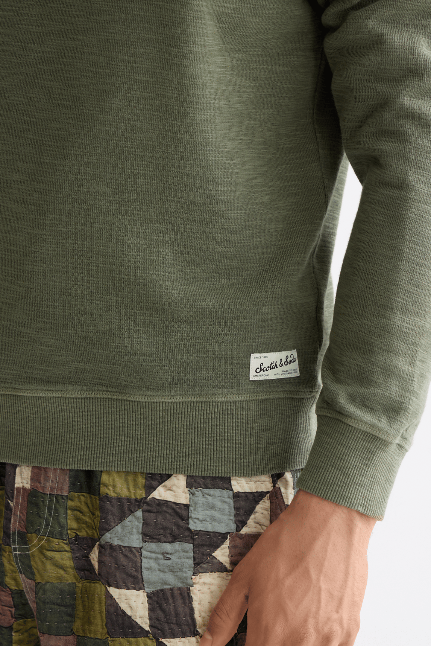 G/D STRUCTURED SWEATSHIRT THYME 4