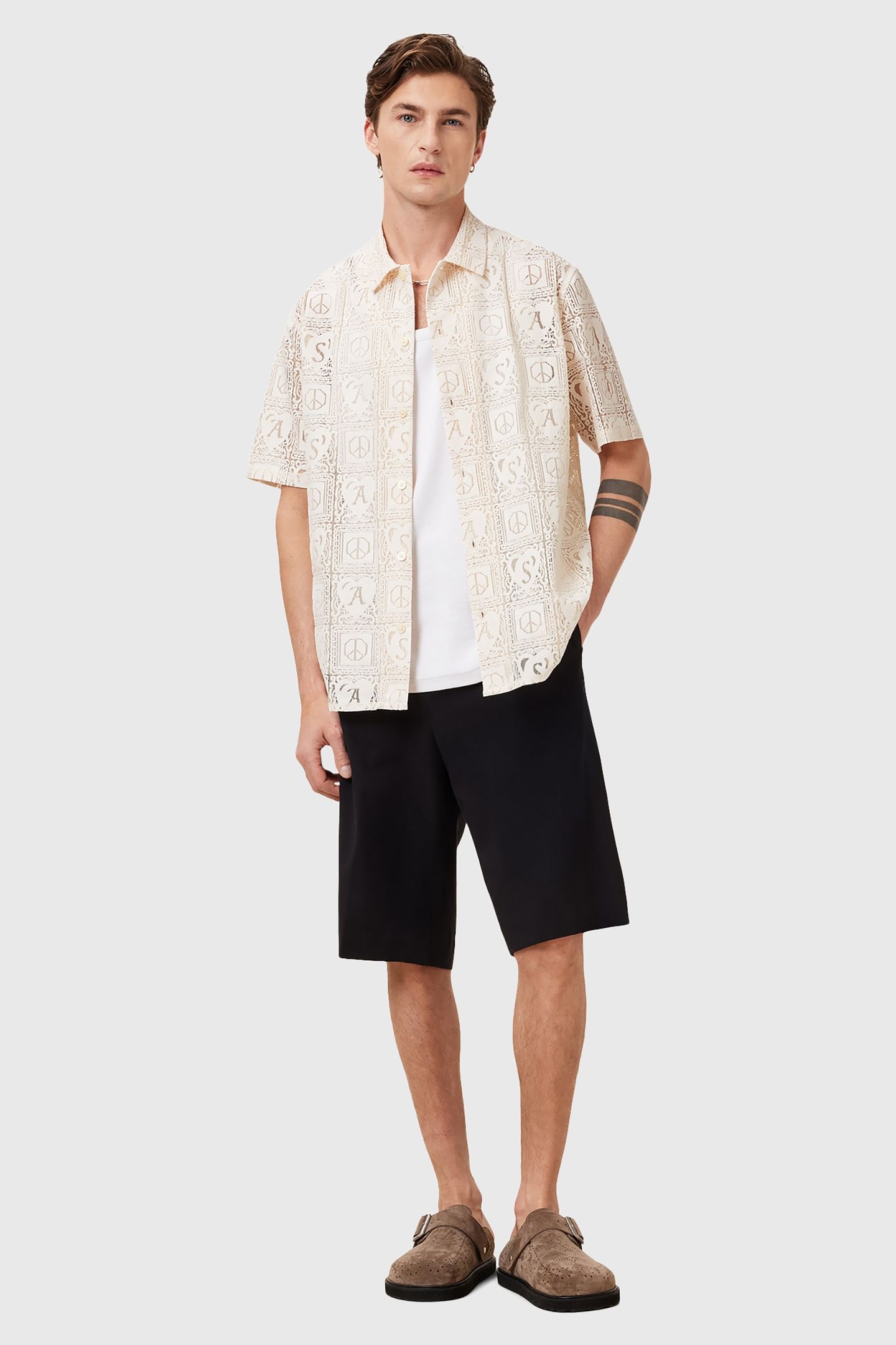 NETLEY SS SHIRT JETSTREAM WHITE 1