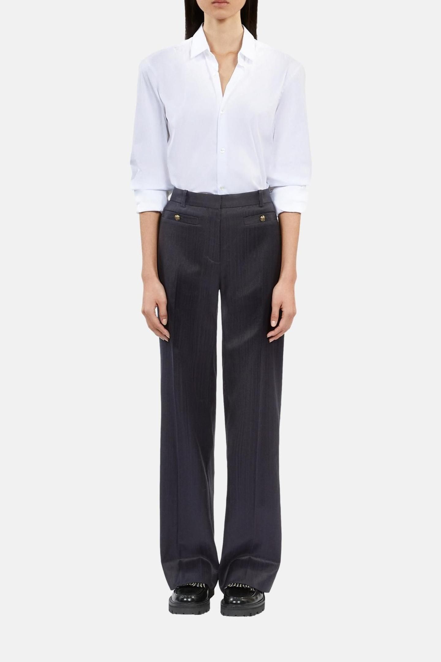 WIDE COSTUME TROUSERS NAVY 1