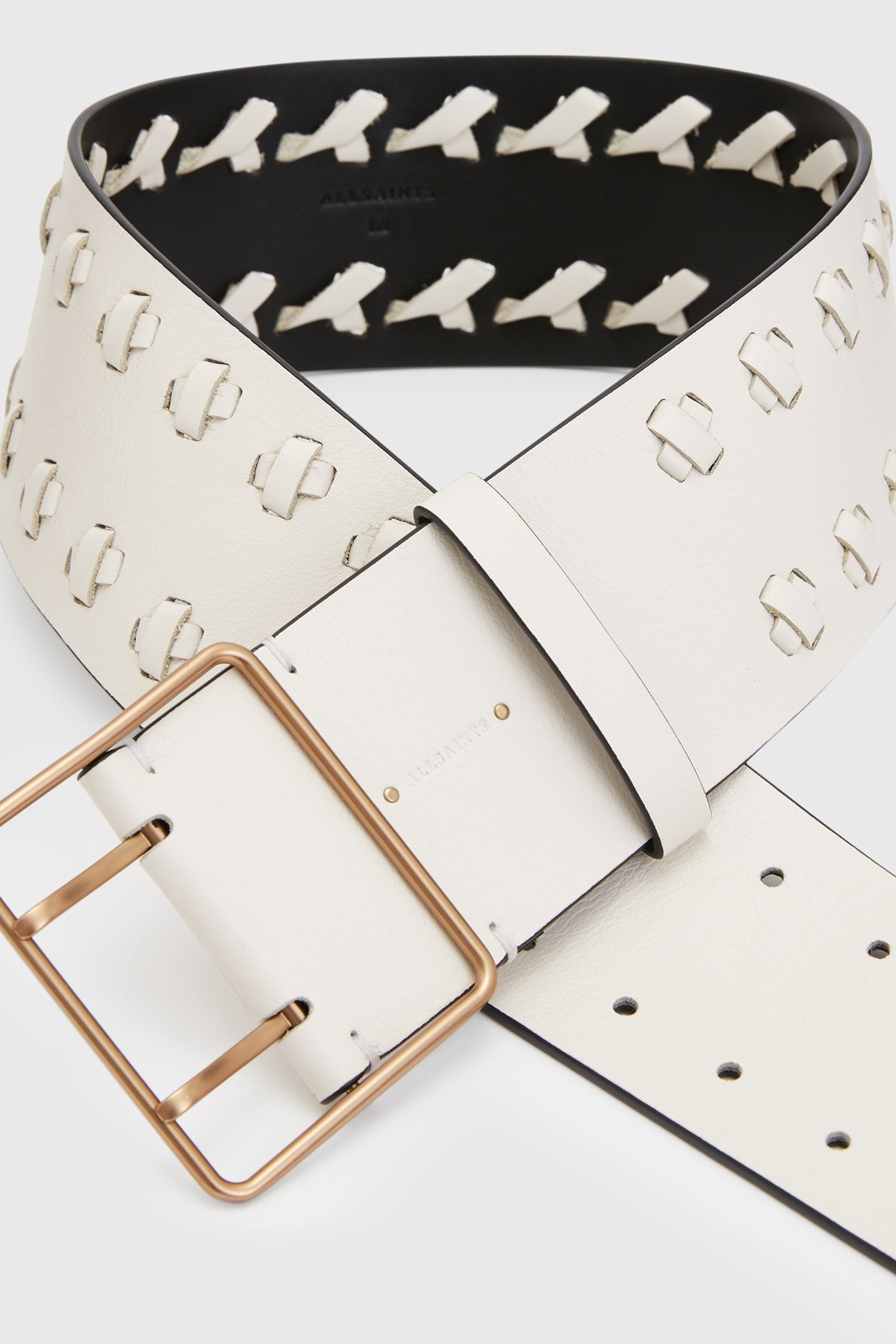JULIA KNOT WIDE BELT SHELL WHITE 4