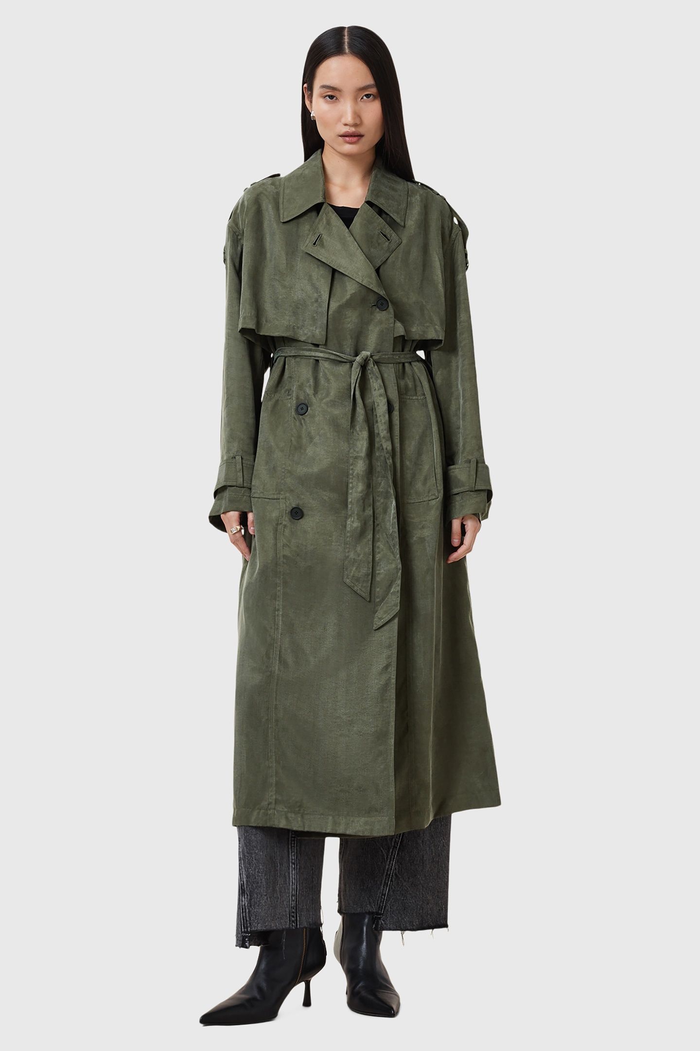 LINNIE TRENCH GRAPE LEAF GREEN 4