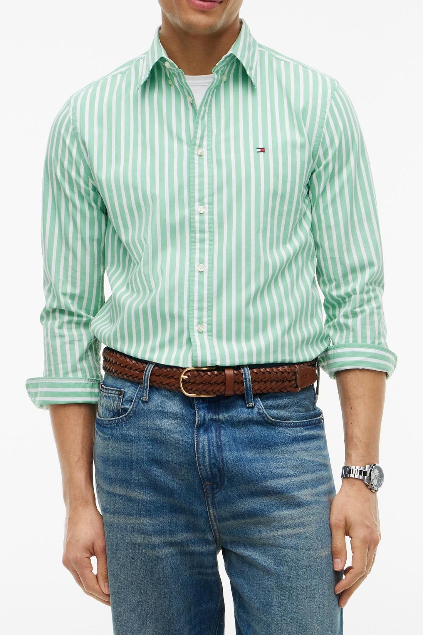 FLEX POPLIN SEASONAL CUT GRASS/STRIPE 1