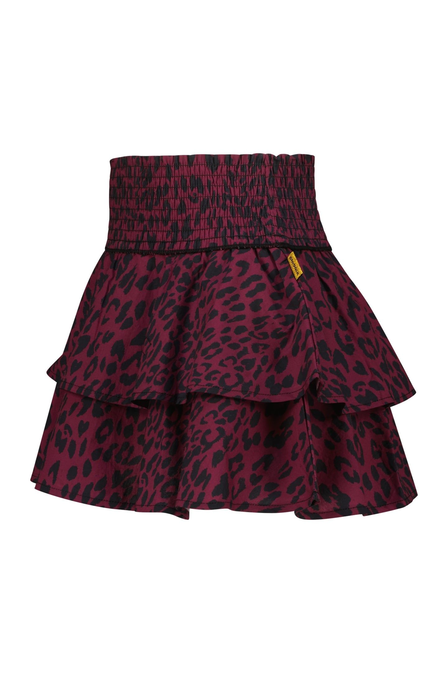 GIRLS QARLIEN MINI SKIRT BURGUNDY RED 2
