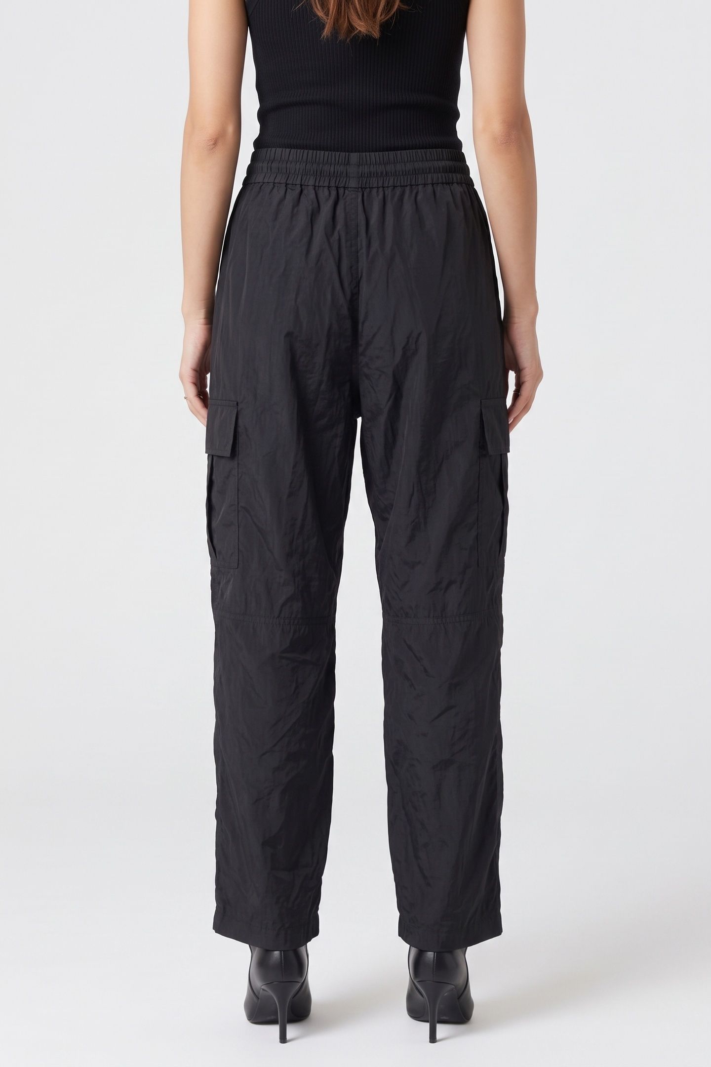 CARRIE TECH TAFFETA TROUSERS BLACK 2