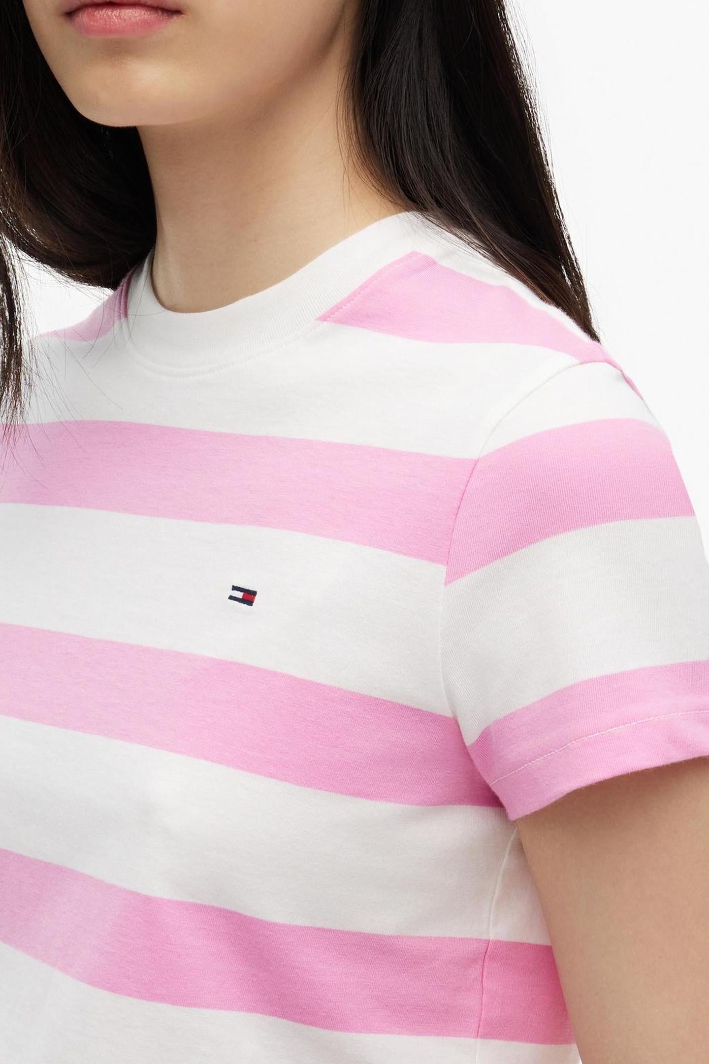 REGULAR FLAG JERSEY PINK DAISY/STRIPE 5