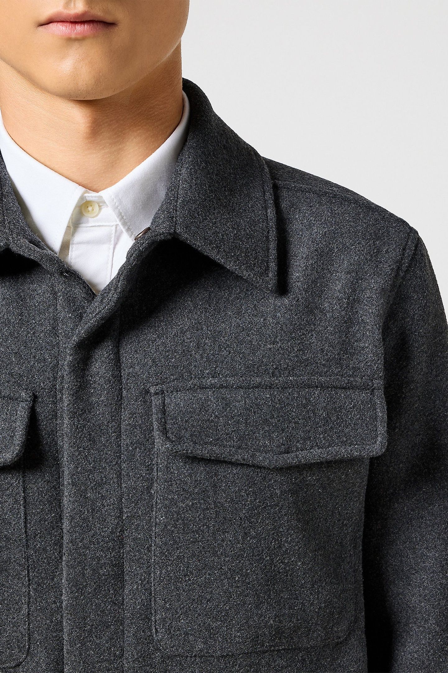 JACKET CHARCOAL HEATHER GREY 4